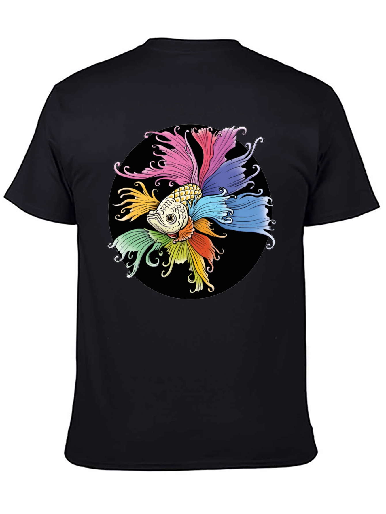 Colorful Betta Fish Graphic T-Shirt