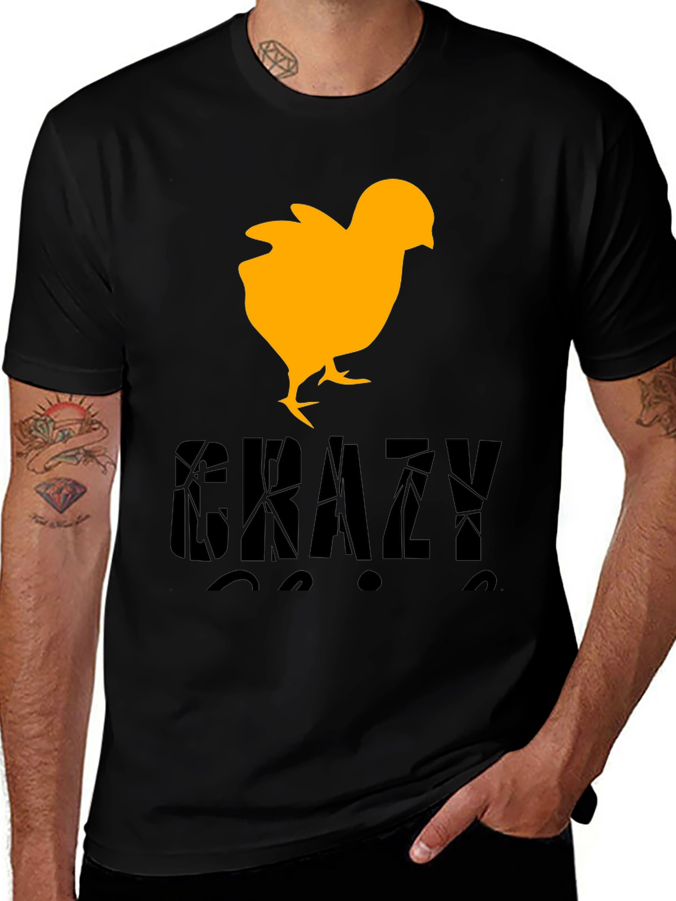 Crazy Chick T-Shirt - Novelty Graphic Tee