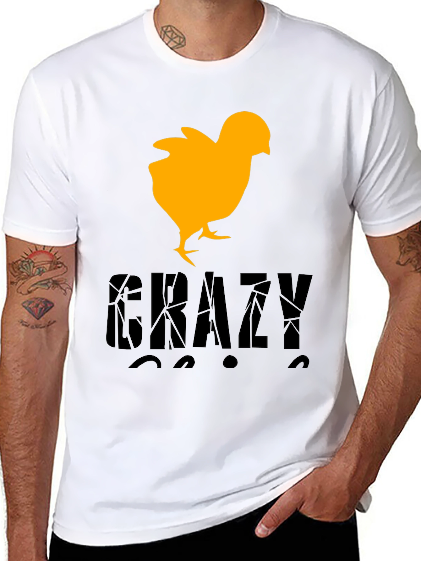 Crazy Chick T-Shirt - Novelty Graphic Tee