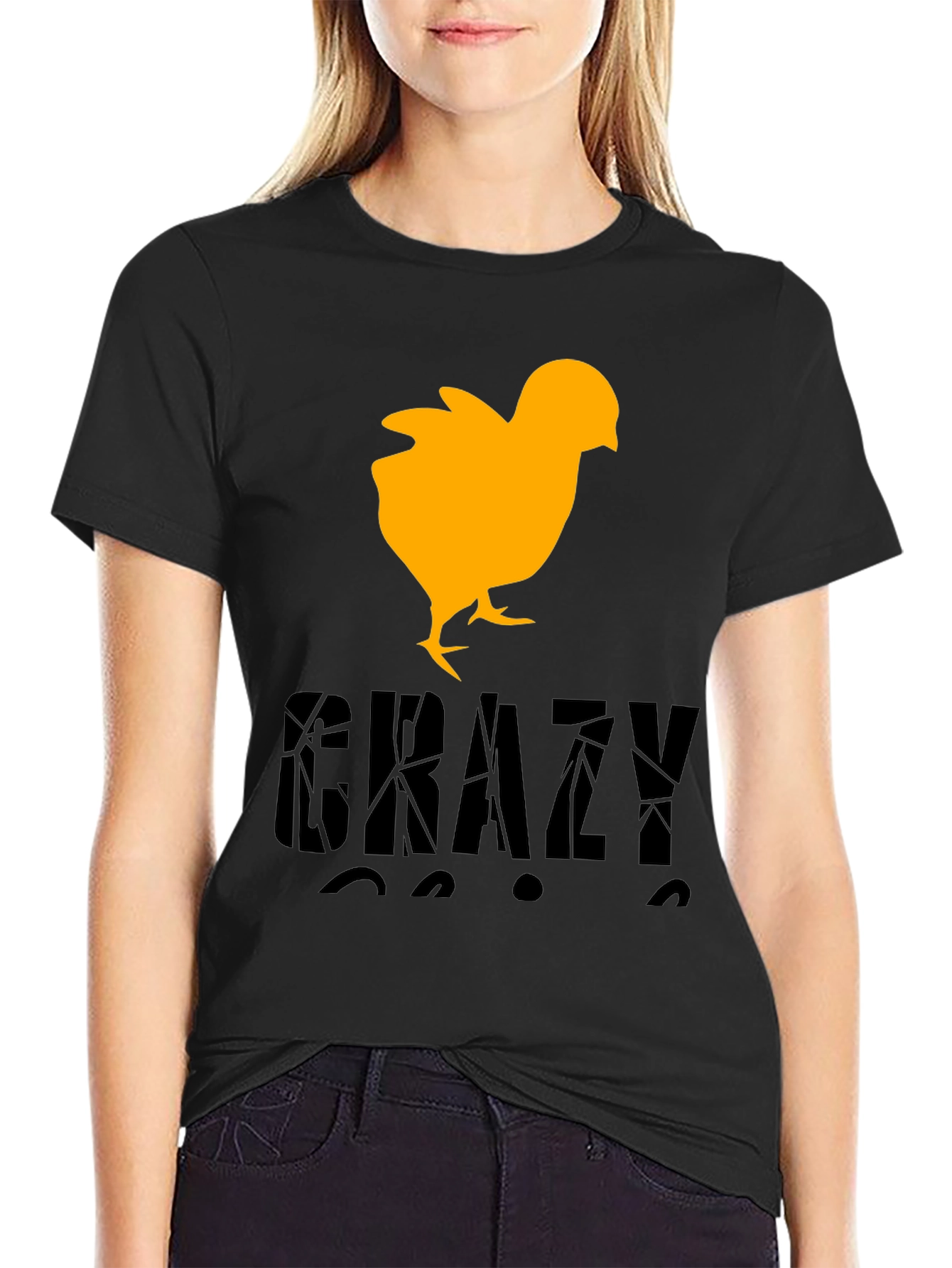 Crazy Chick T-Shirt - Novelty Graphic Tee