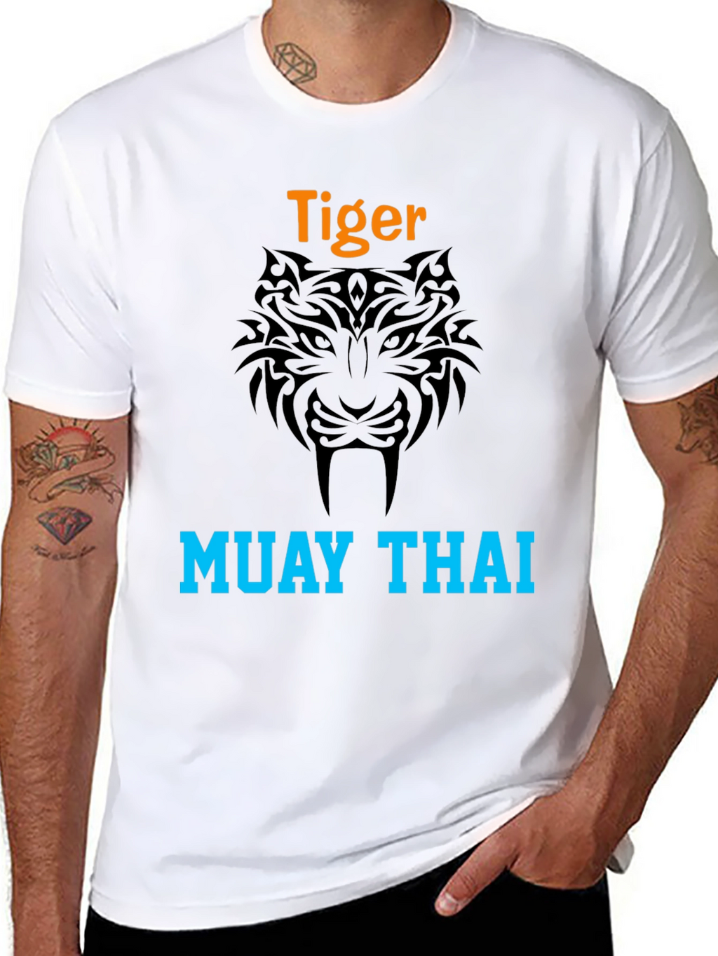 Tiger Muay Thai Graphic Tee - Stylish & Bold