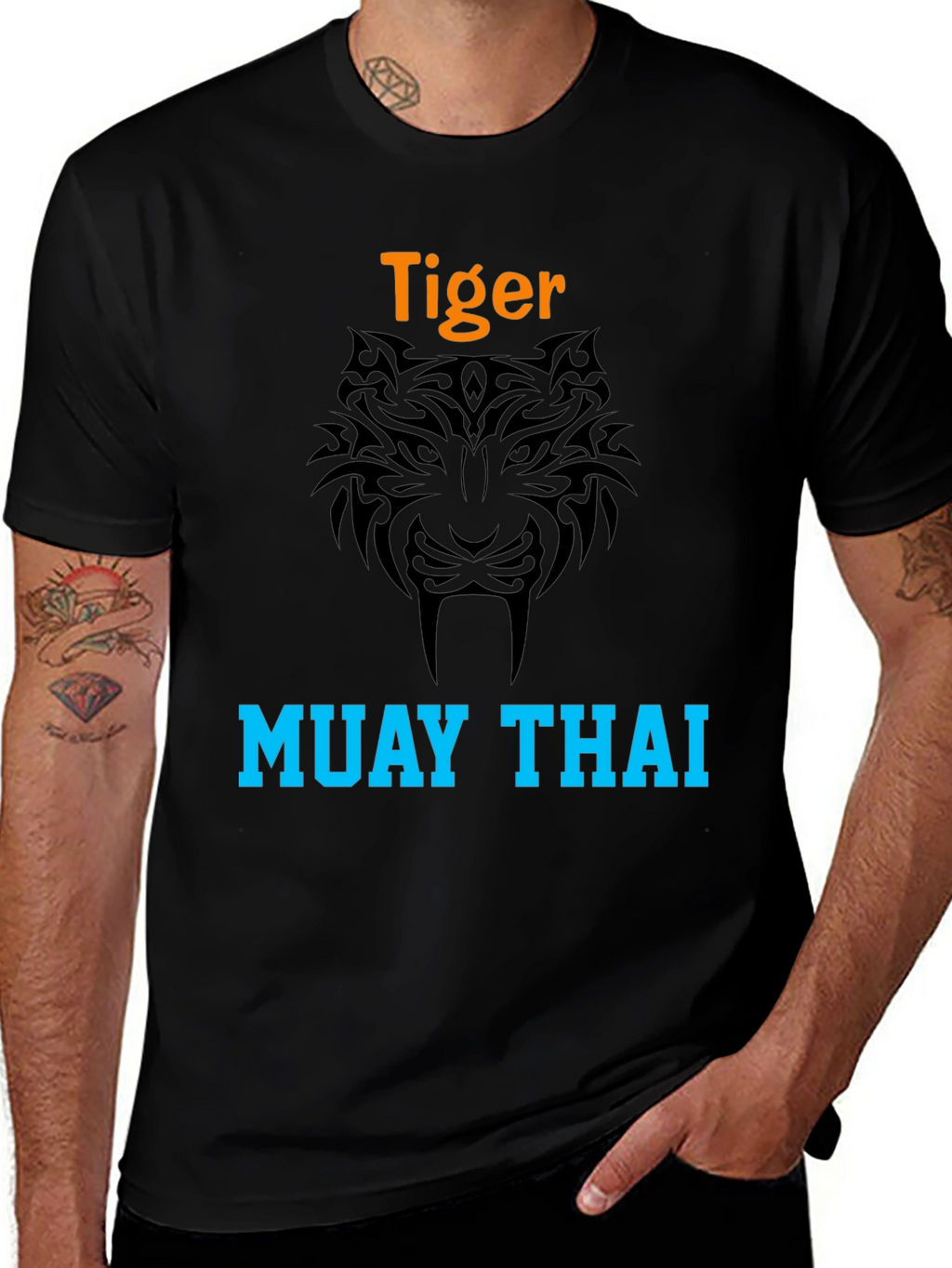 Tiger Muay Thai Graphic Tee - Stylish & Bold