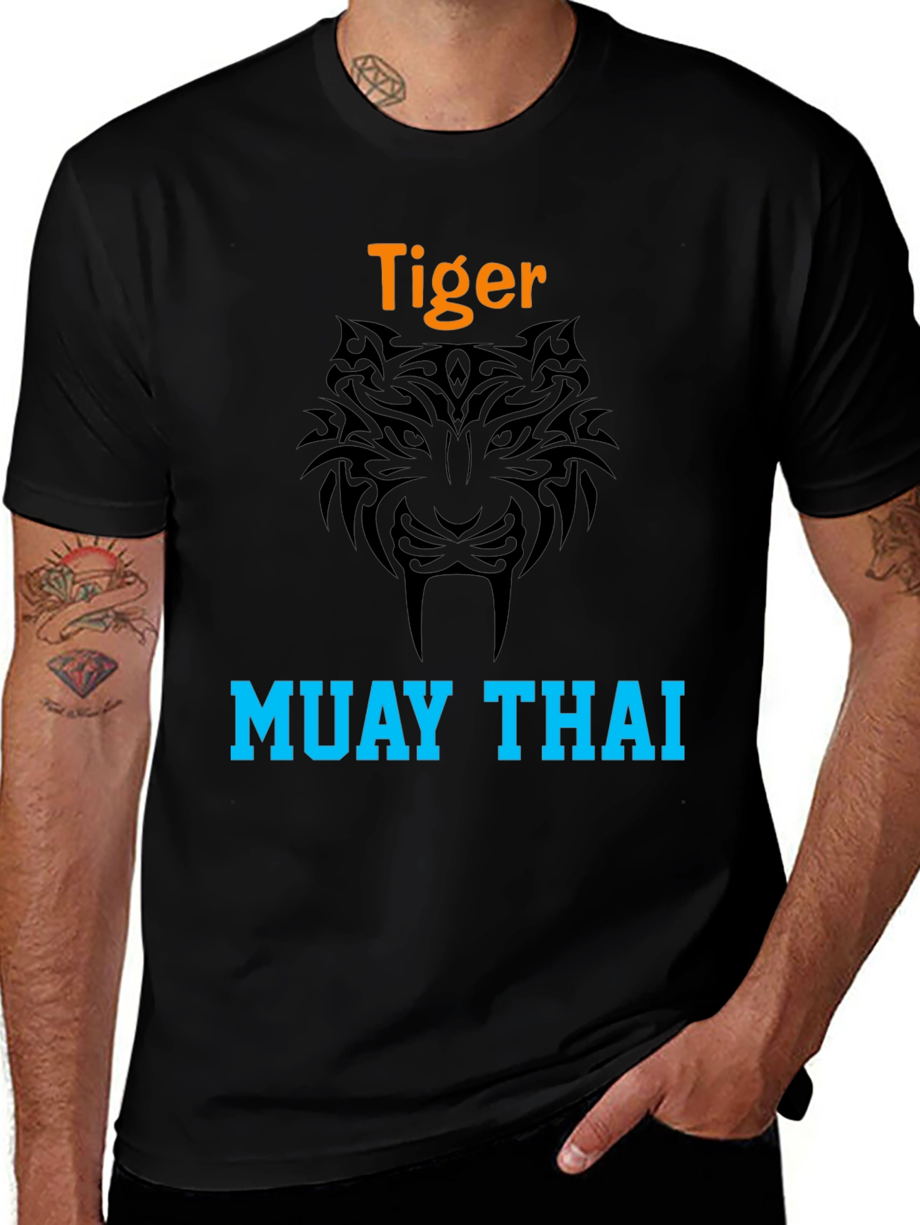 Tiger Muay Thai Graphic Tee - Stylish & Bold