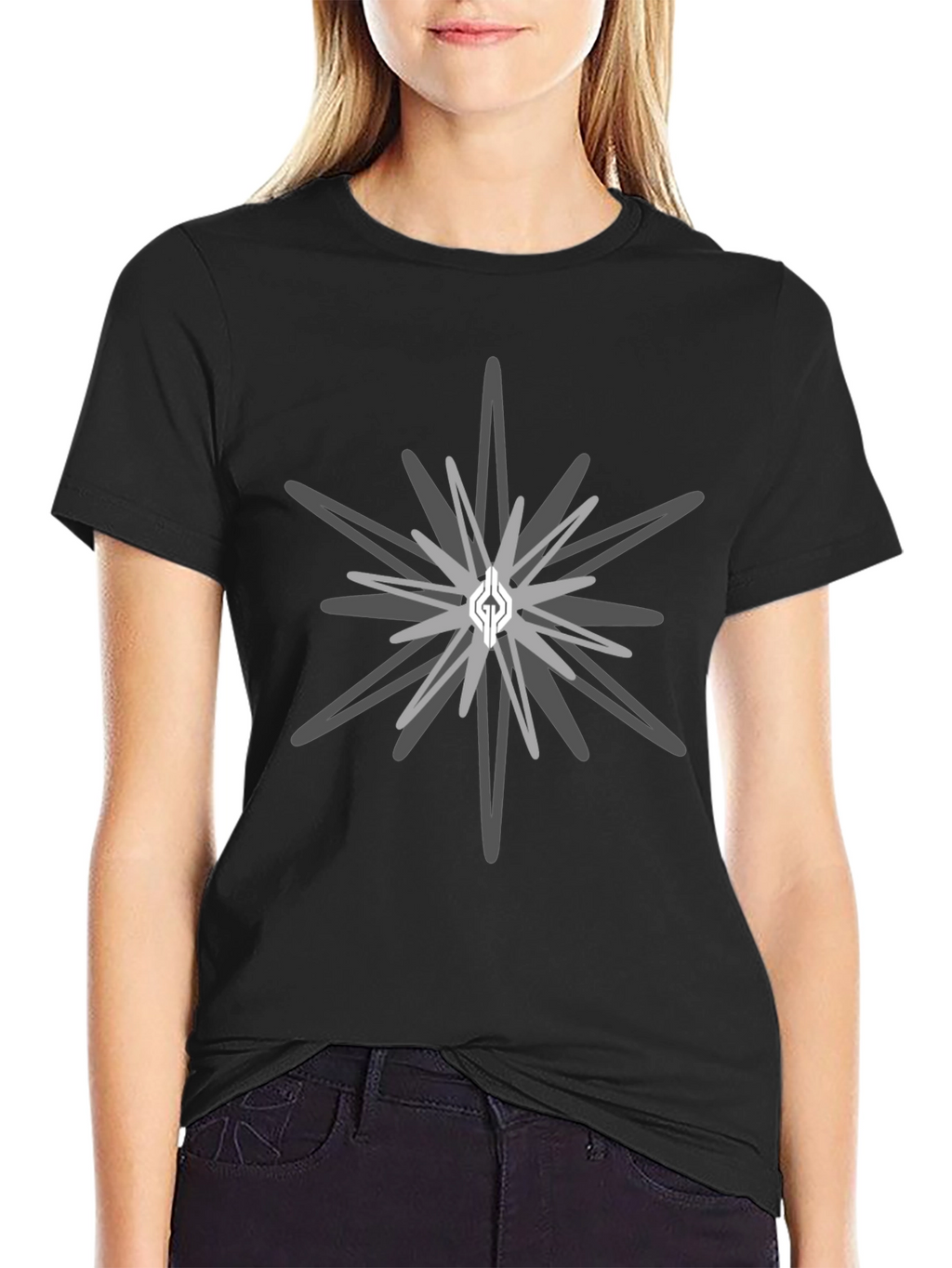 Geometric Starburst Graphic Tee - Stylish Casual Wear