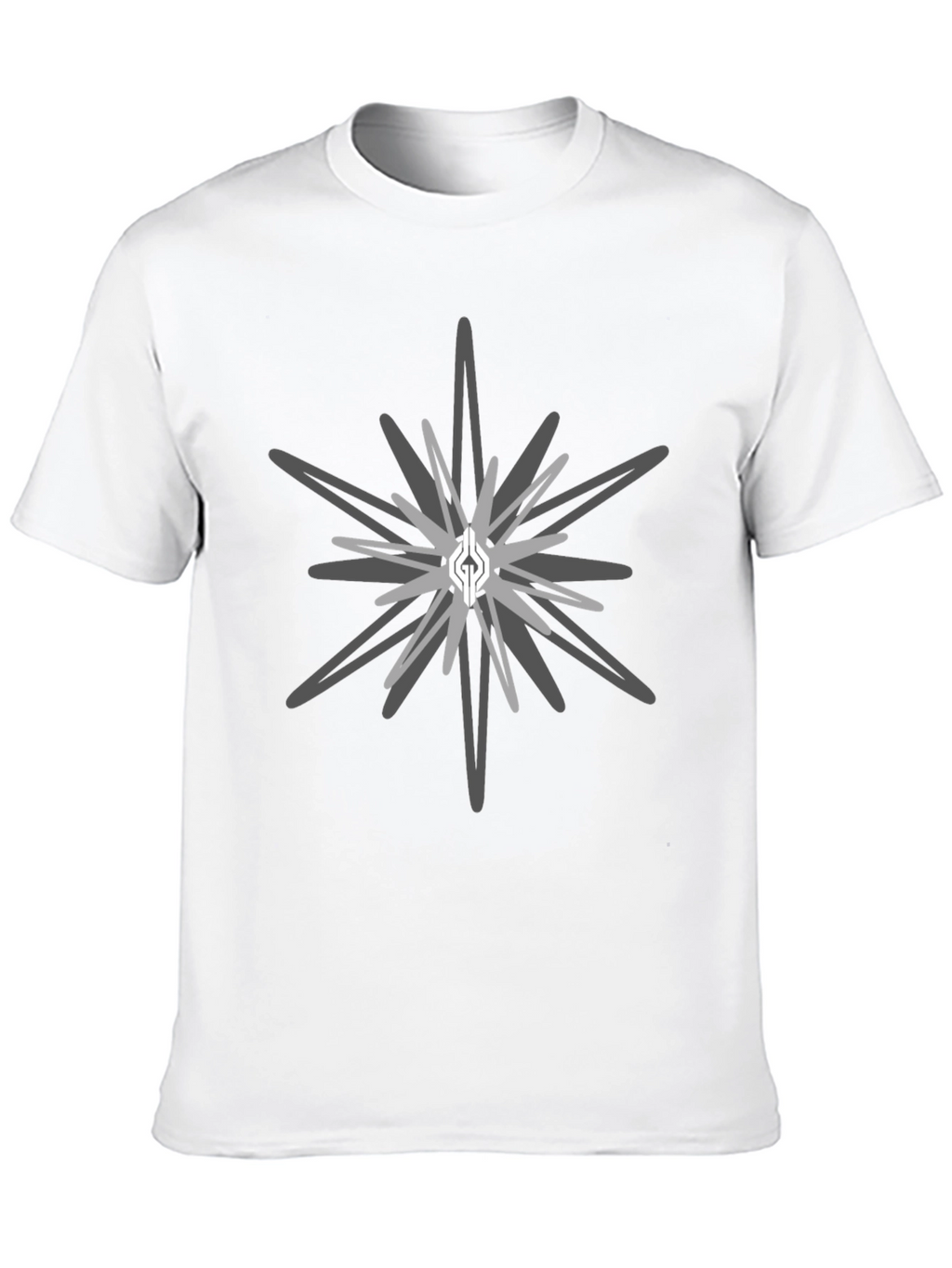 Geometric Starburst Graphic Tee - Stylish Casual Wear