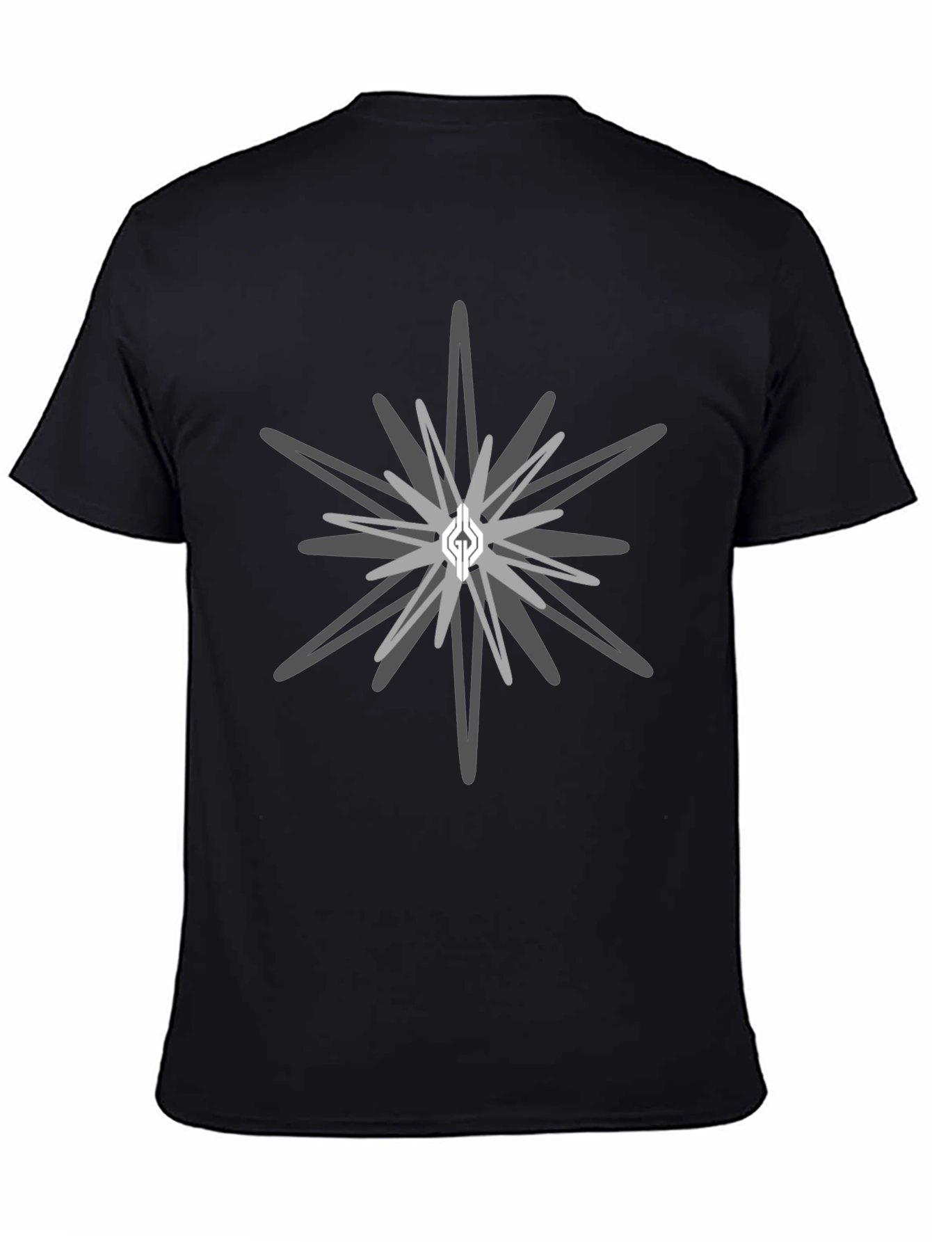 Geometric Starburst Graphic Tee - Stylish Casual Wear