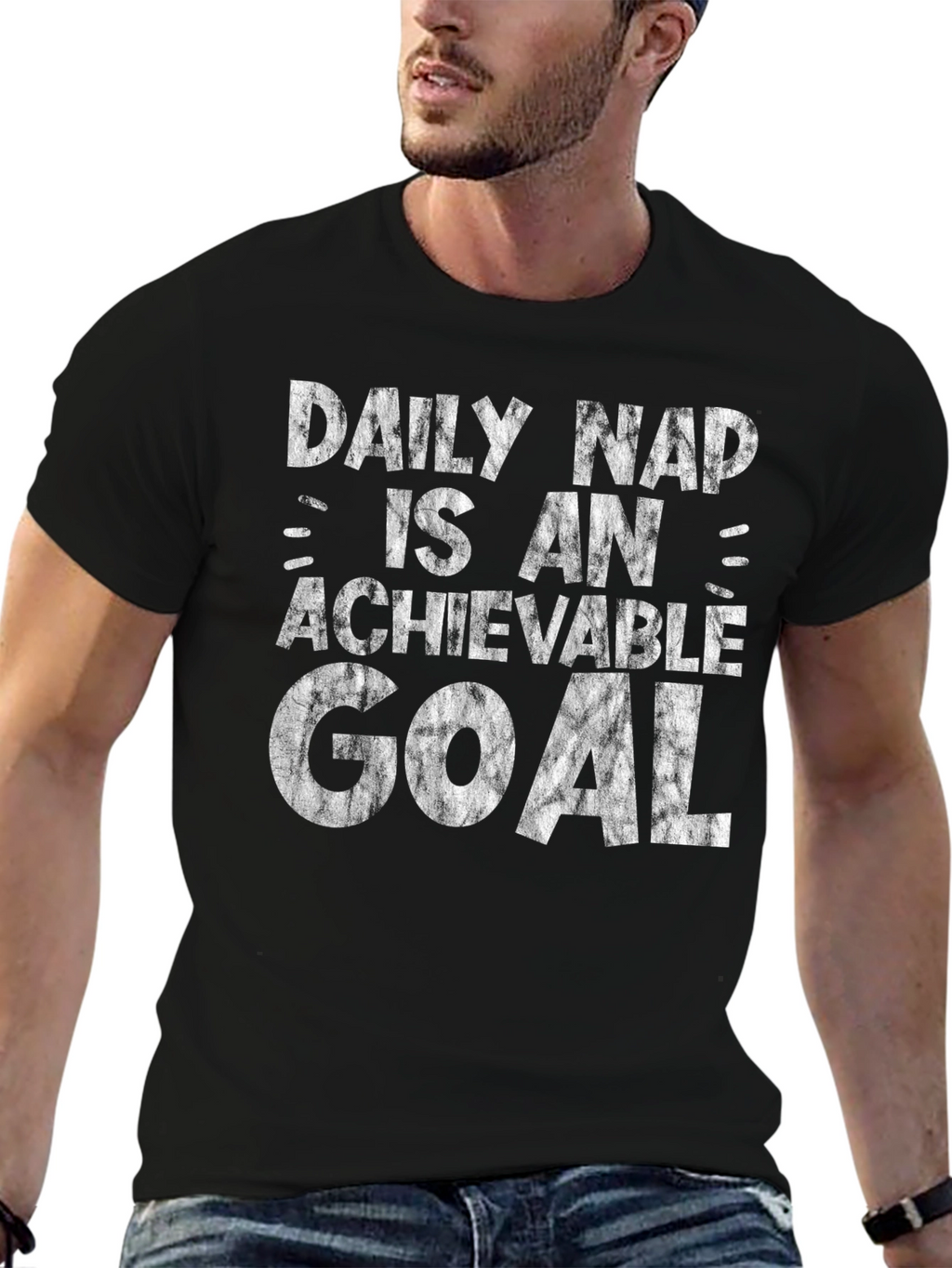 Daily Nap Achievable Goal Funny Graphic T-Shirt