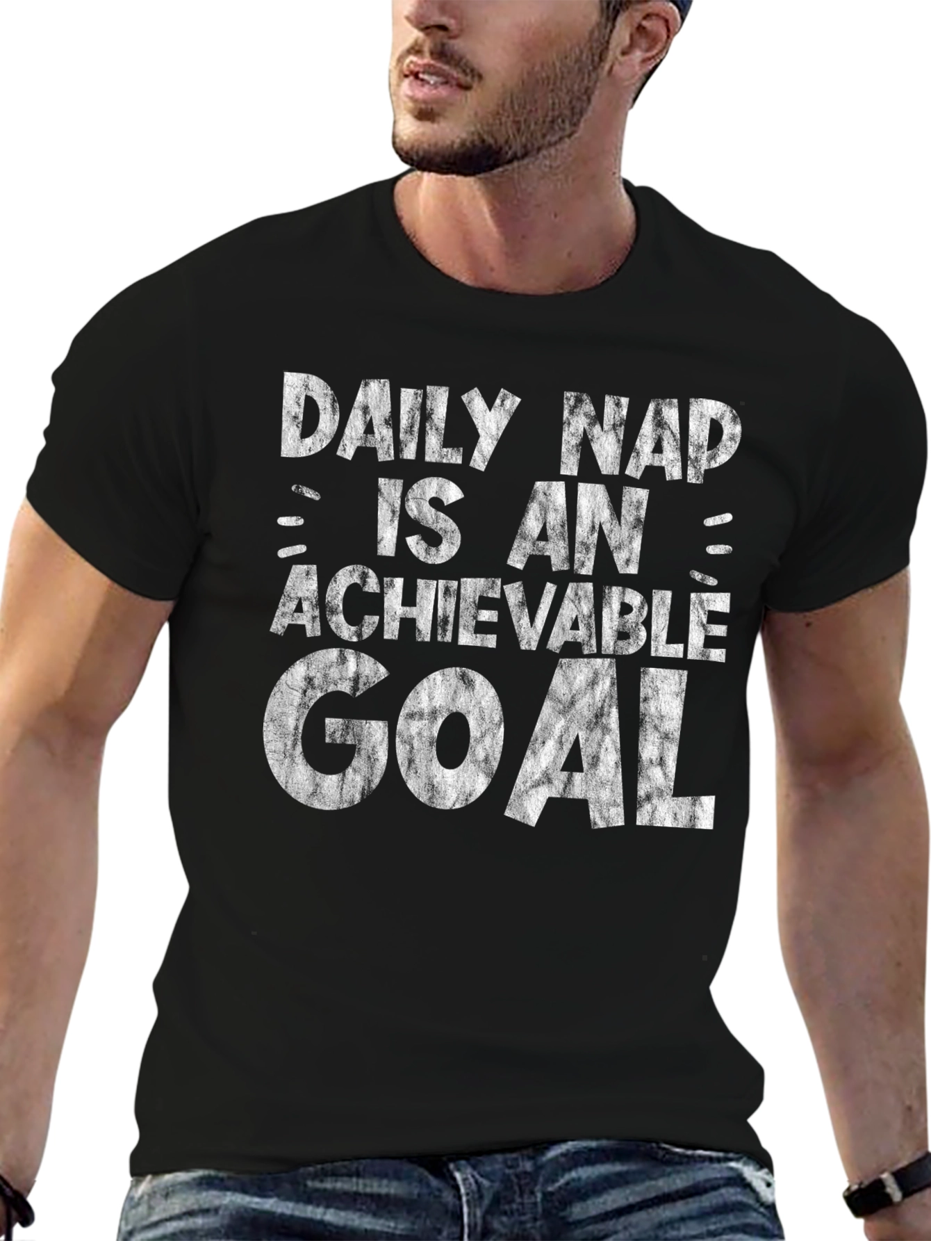 Daily Nap Achievable Goal Funny Graphic T-Shirt