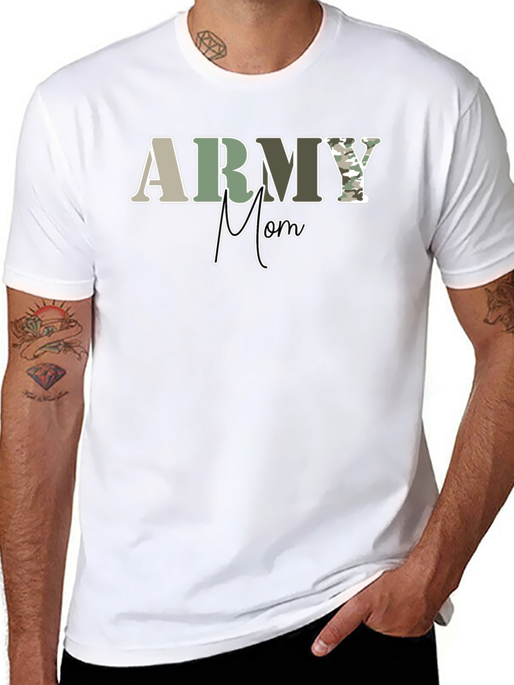 Army Mom Graphic Tee - Military Pride T-Shirt