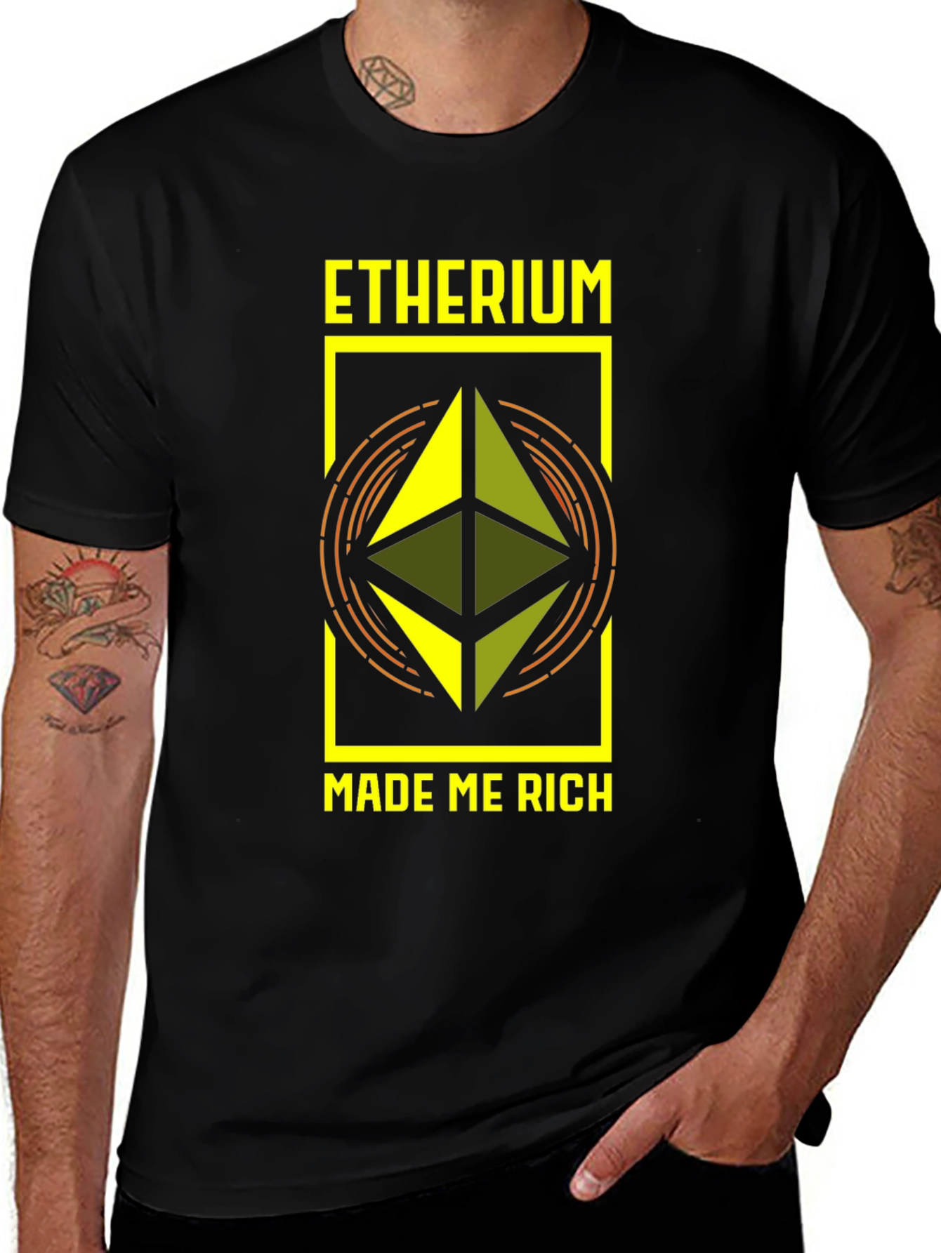Ethereum Made Me Rich Graphic Tee