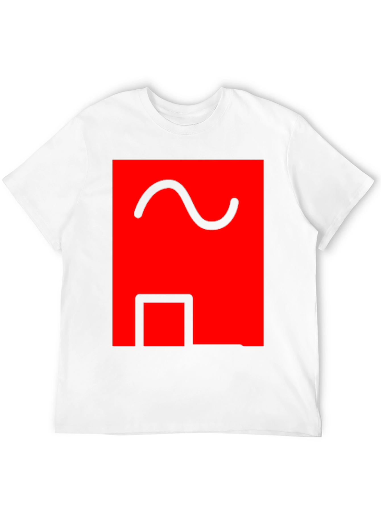 Abstract Graphic Tee - Red & Black
