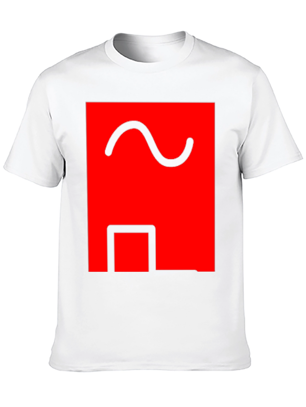 Abstract Graphic Tee - Red & Black