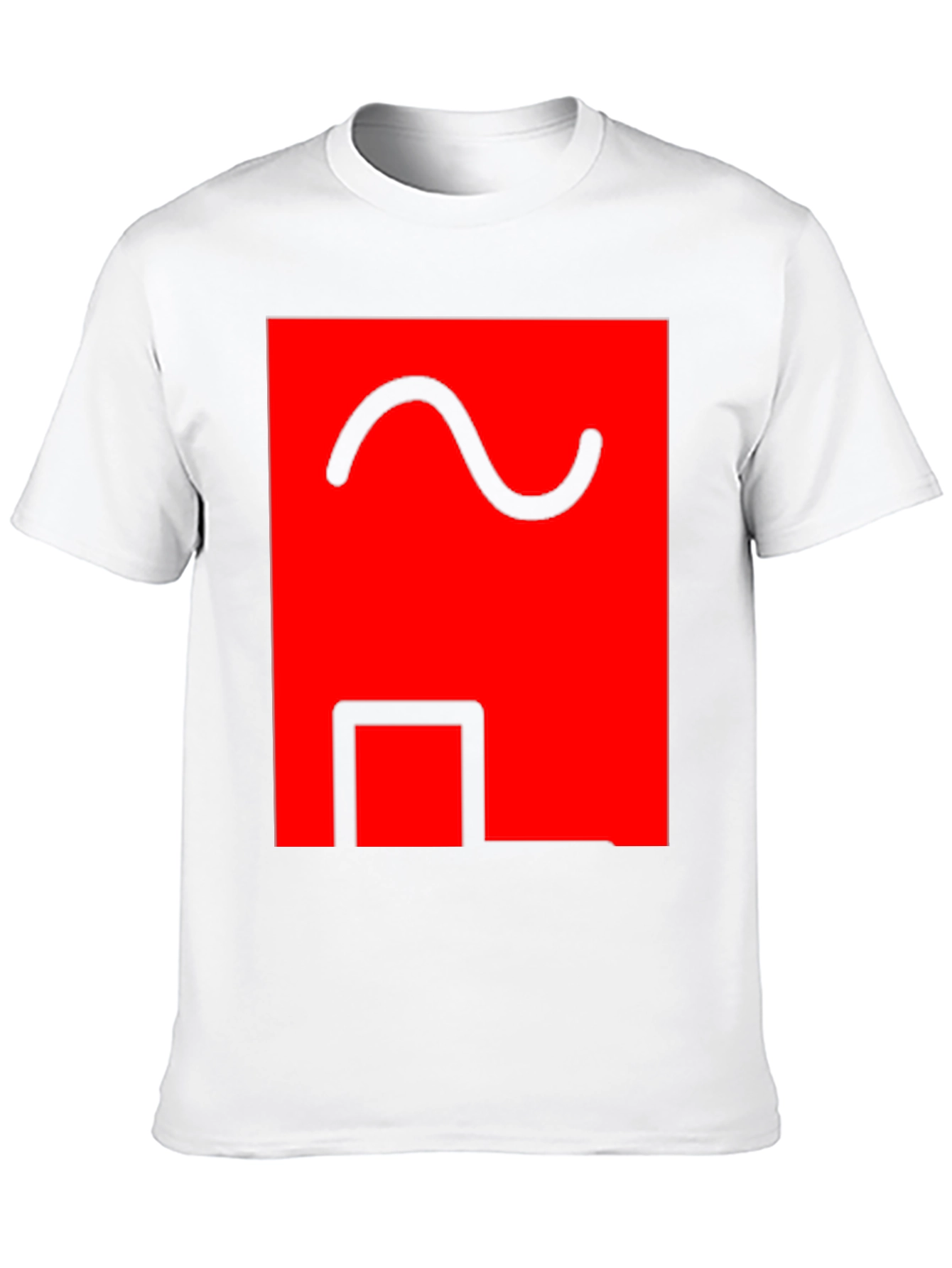 Abstract Graphic Tee - Red & Black