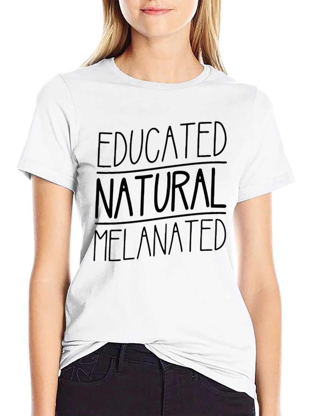 Educated Natural Melanated Graphic Tee