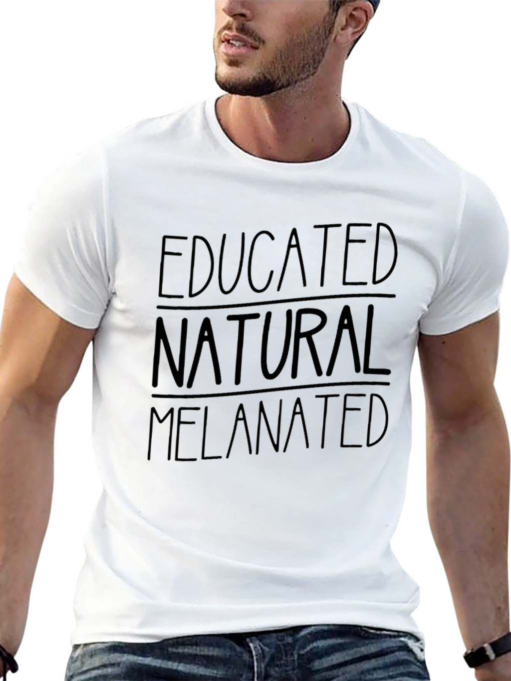 Educated Natural Melanated Graphic Tee