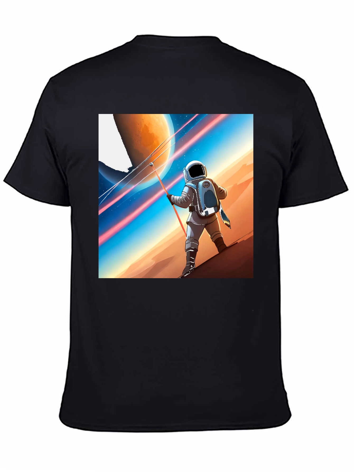 Astronaut Mars Landscape Graphic Tee