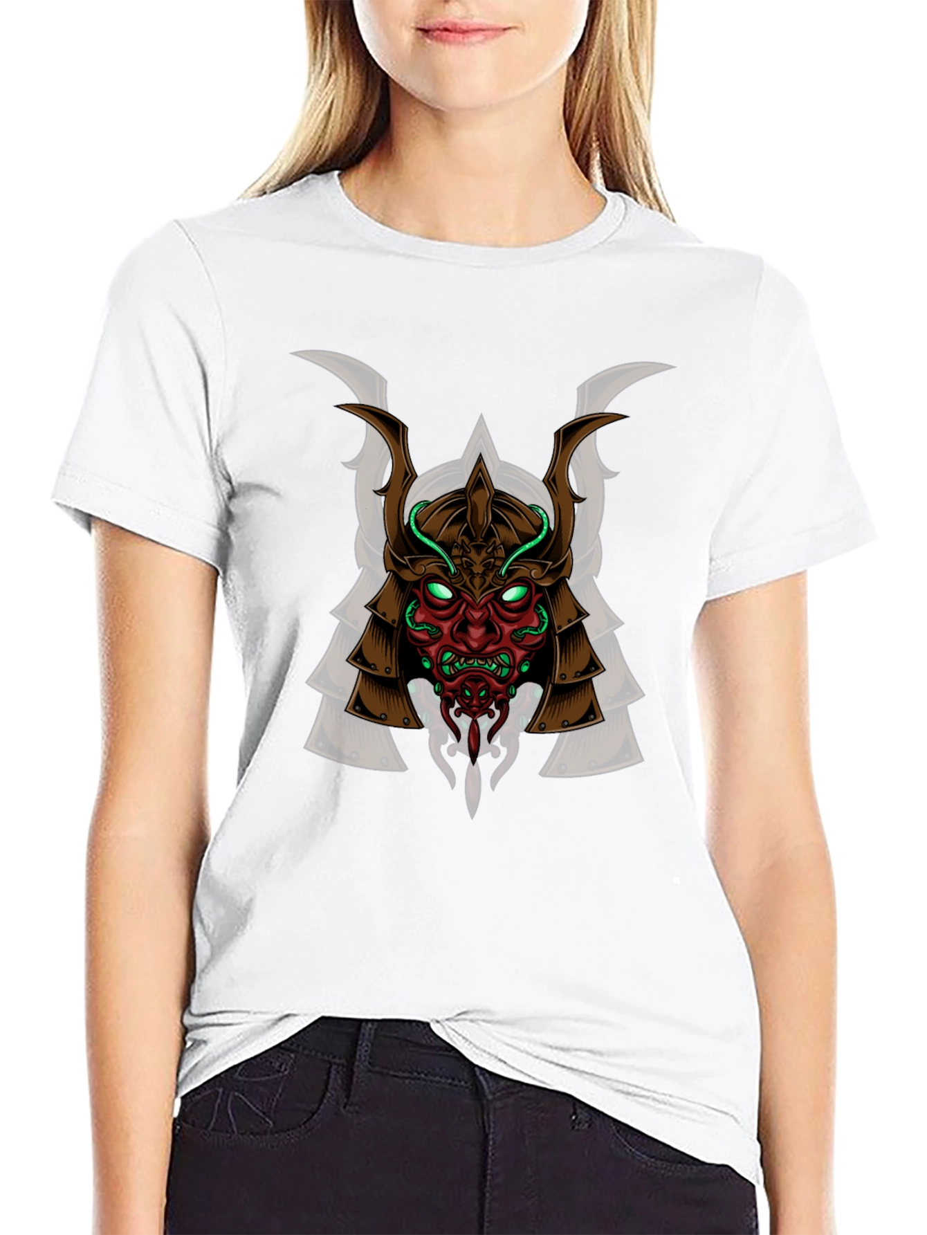 Samurai Warrior Graphic Tee - Japanese Style