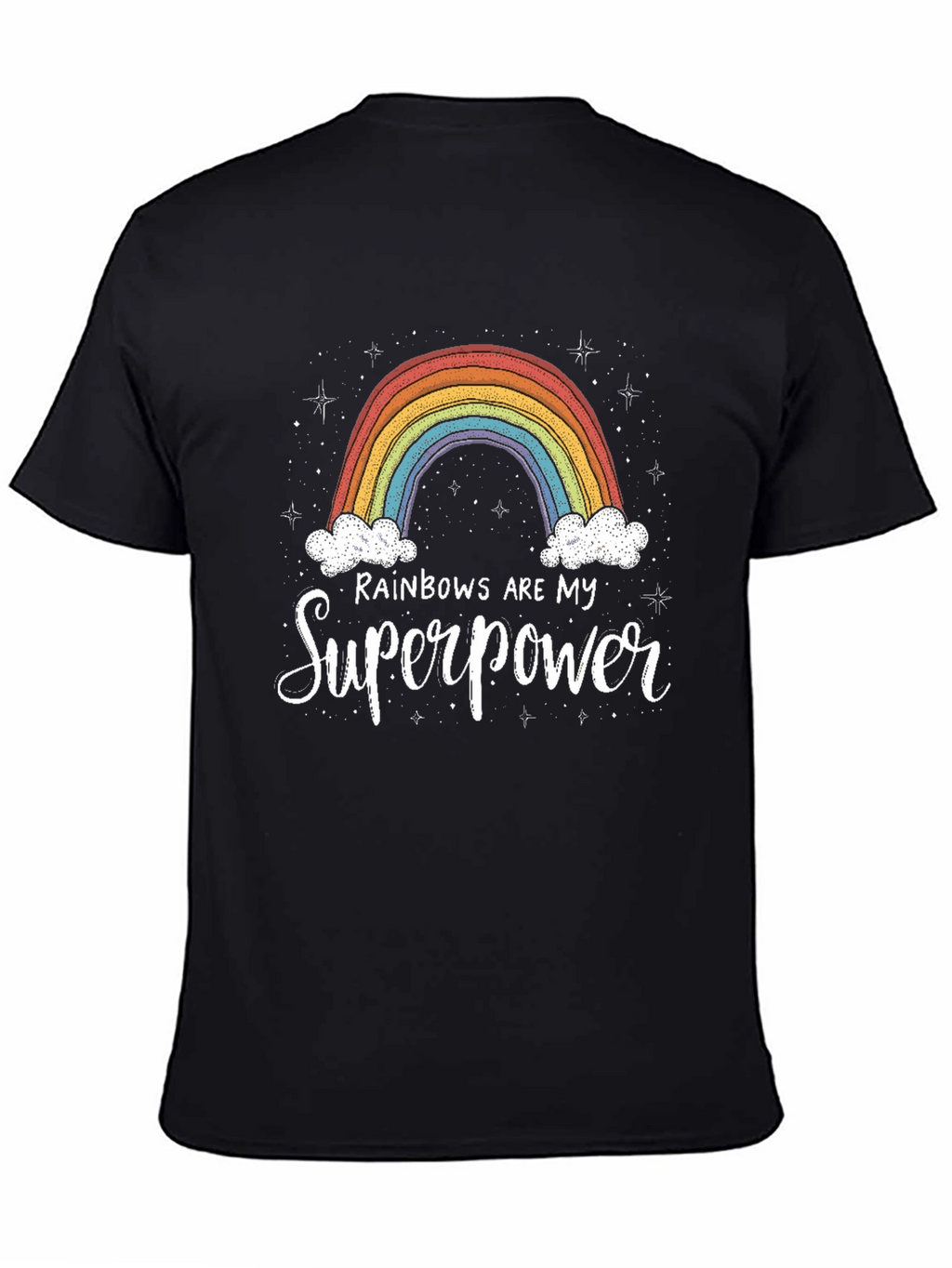 Rainbows Are My Superpower Black T-Shirt