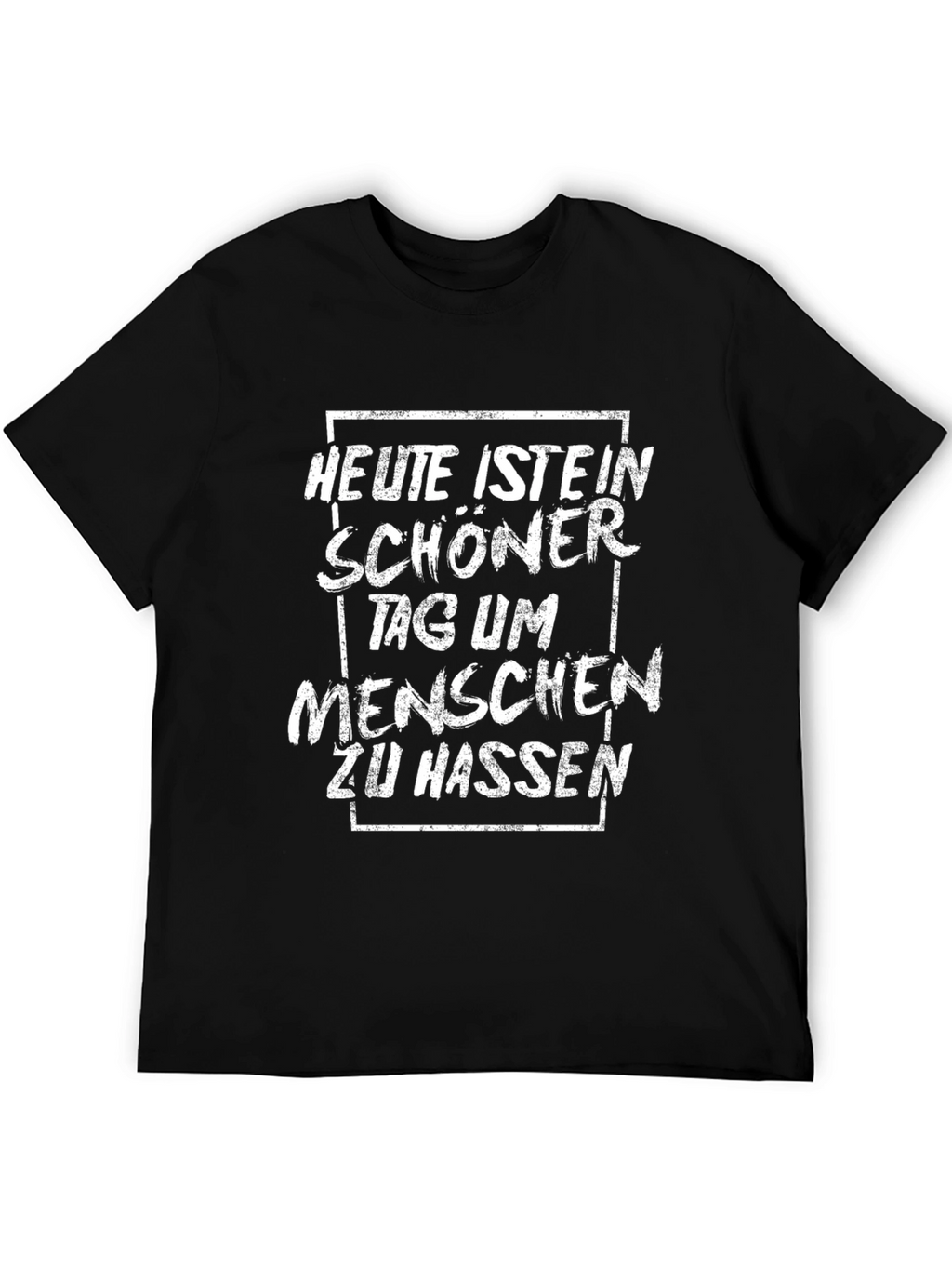 Humorous Black T-Shirt with German Text