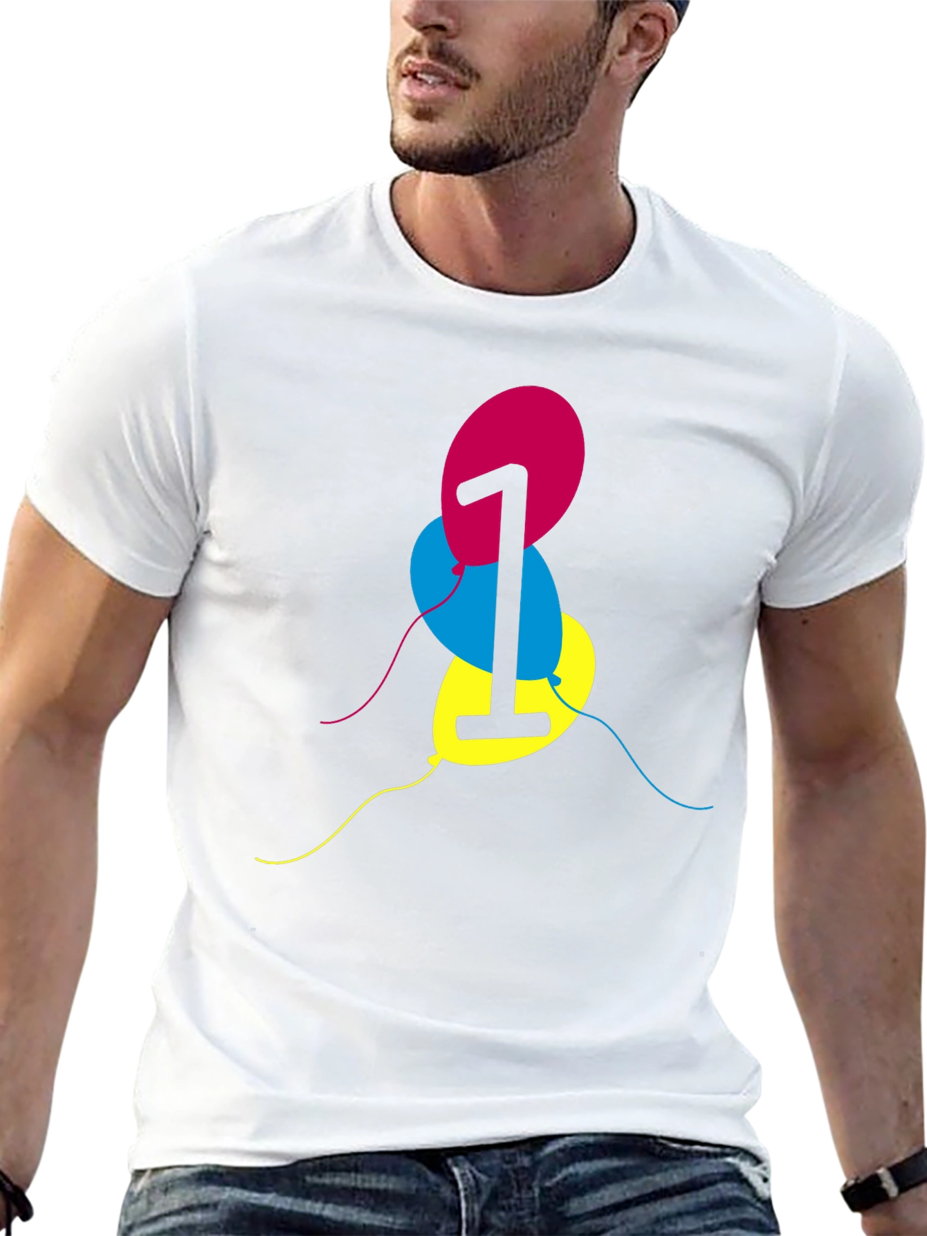 Birthday Number One Balloon T-Shirt