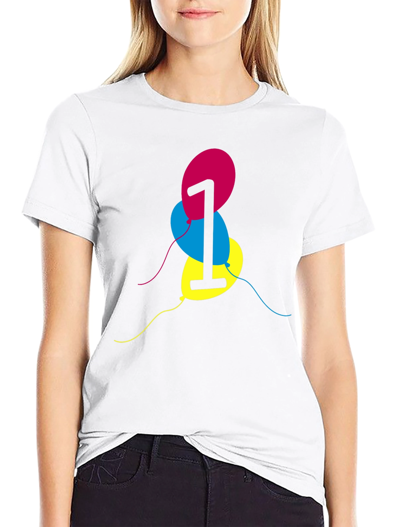 Birthday Number One Balloon T-Shirt