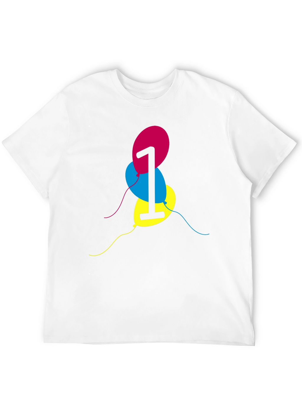 Birthday Number One Balloon T-Shirt