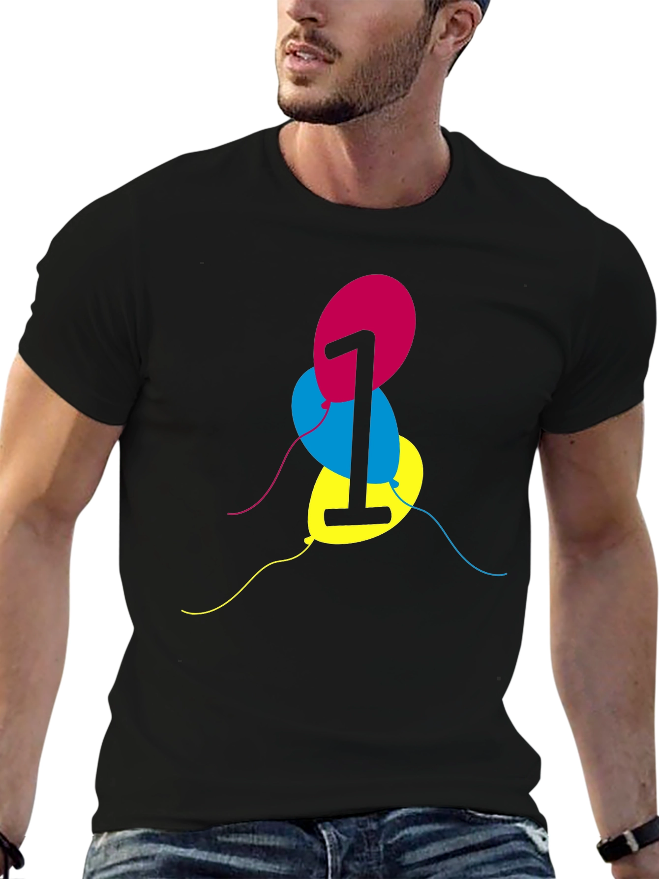 Birthday Number One Balloon T-Shirt