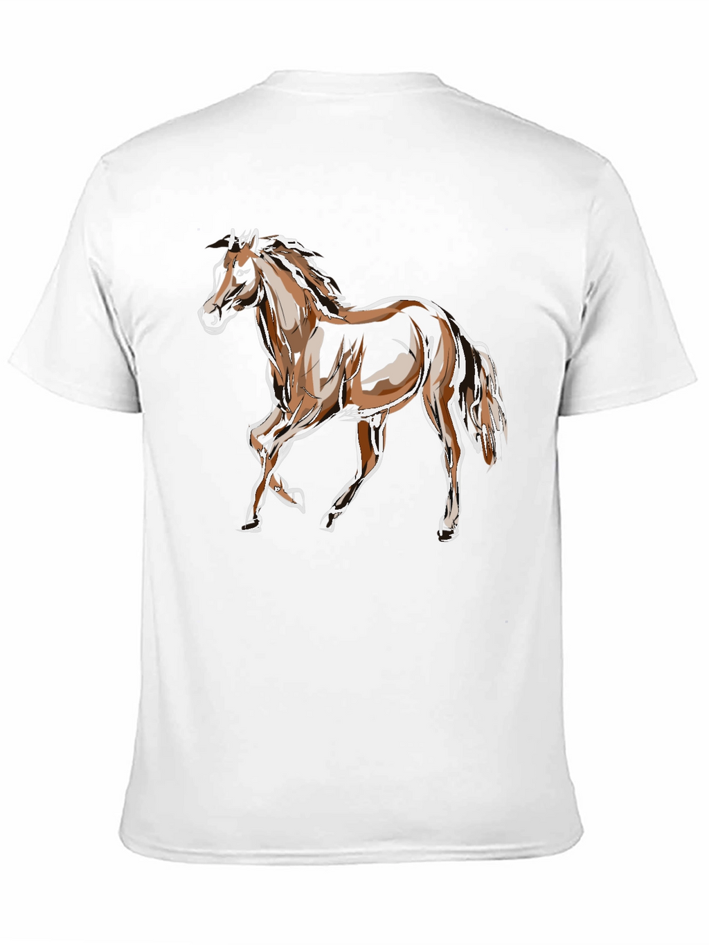 Horse Graphic Tee - Stylish Animal Print