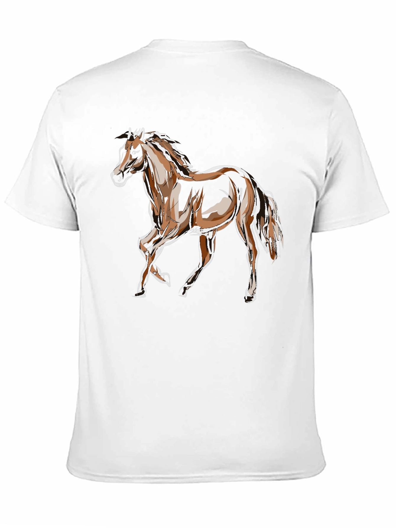Horse Graphic Tee - Stylish Animal Print