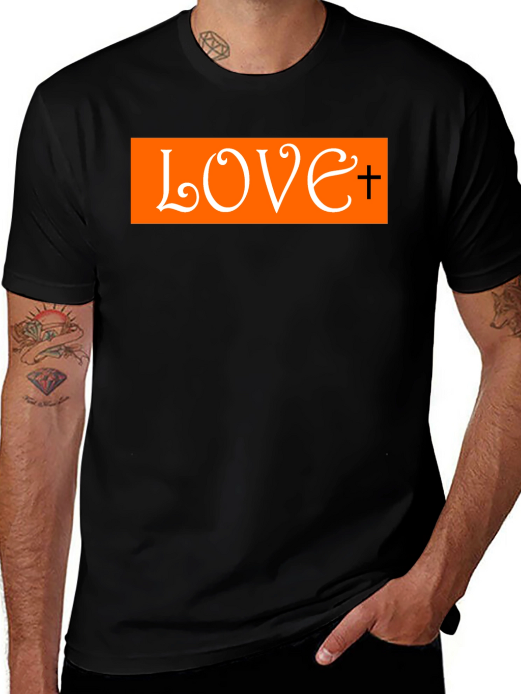 Love Graphic Print T-Shirt - Casual Style