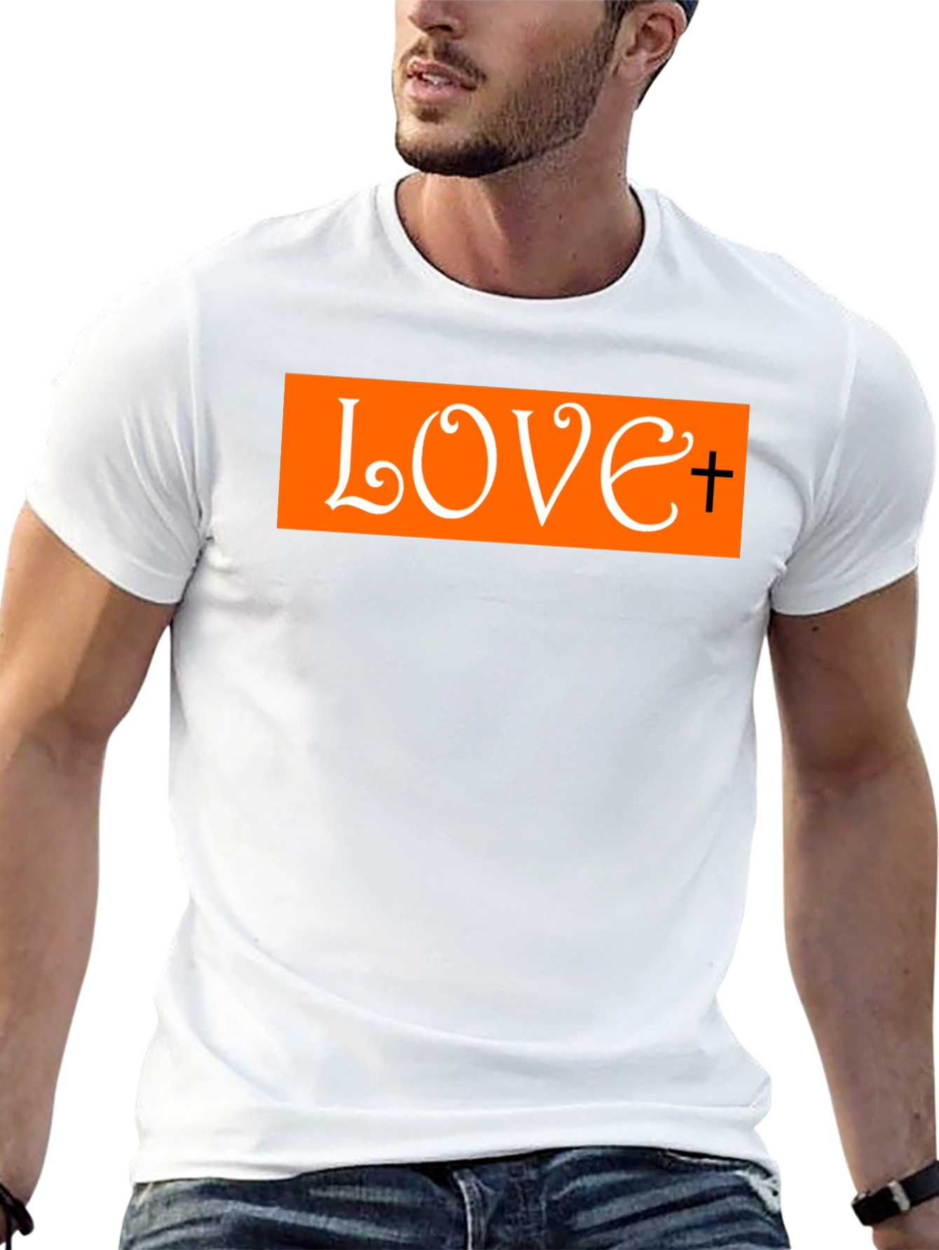 Love Graphic Print T-Shirt - Casual Style