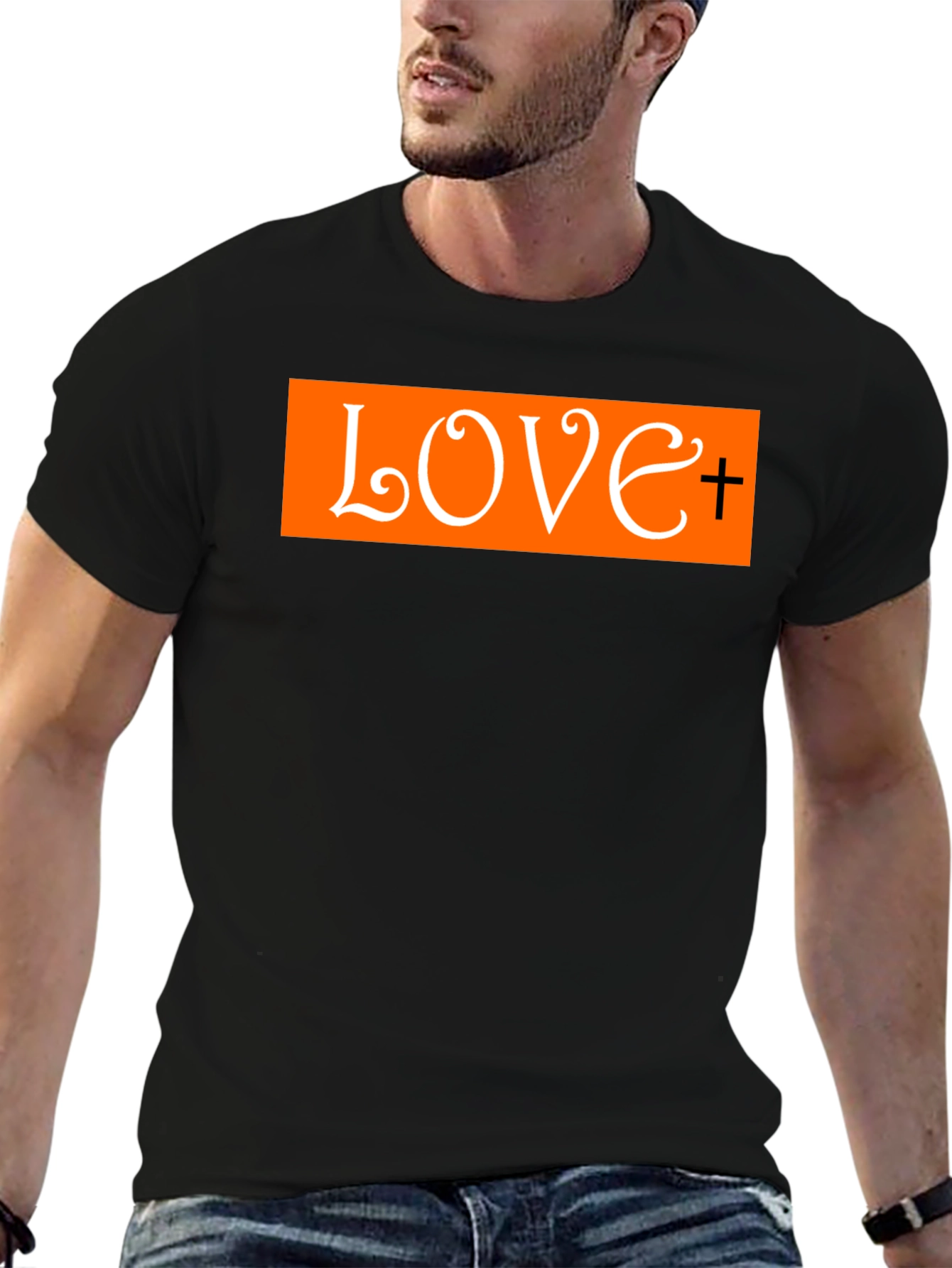 Love Graphic Print T-Shirt - Casual Style