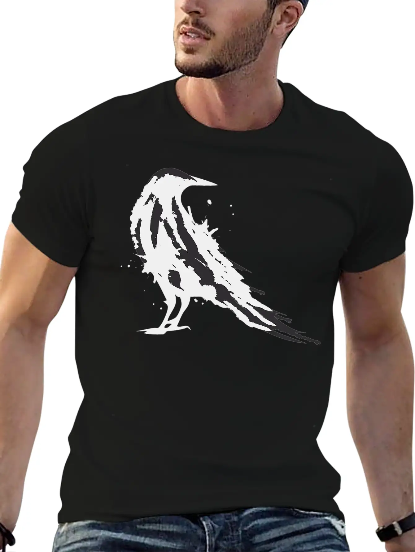 A Black Raven Casual Graphic T-Shirt – Simple And Comfortable Daily Wear