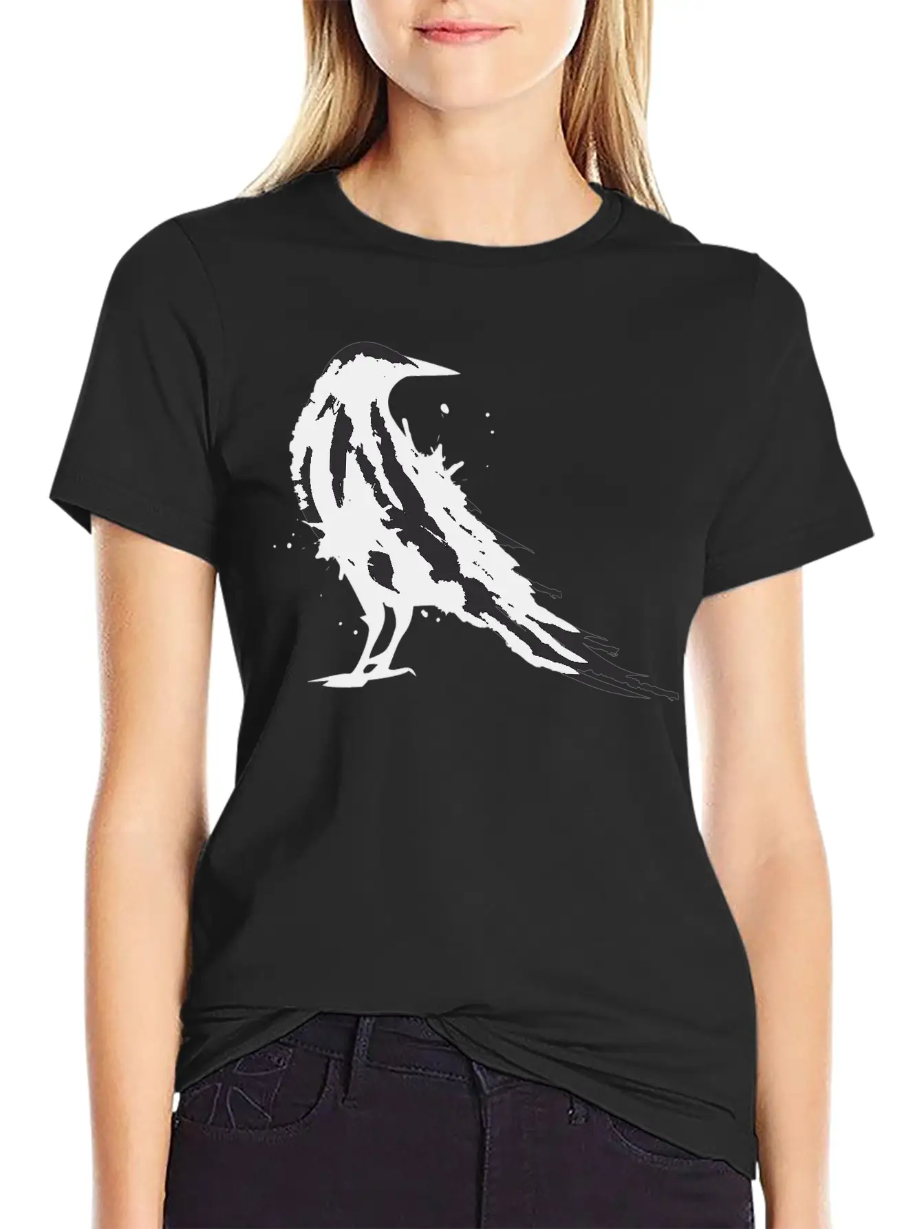 A Black Raven Casual Graphic T-Shirt – Simple And Comfortable Daily Wear