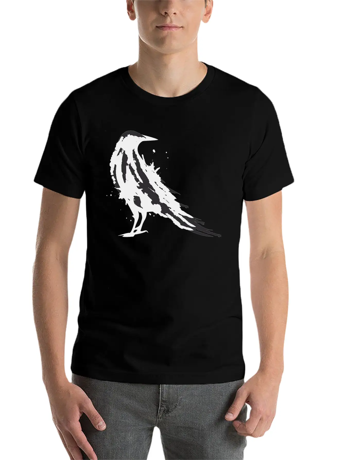 A Black Raven Casual Graphic T-Shirt – Simple And Comfortable Daily Wear