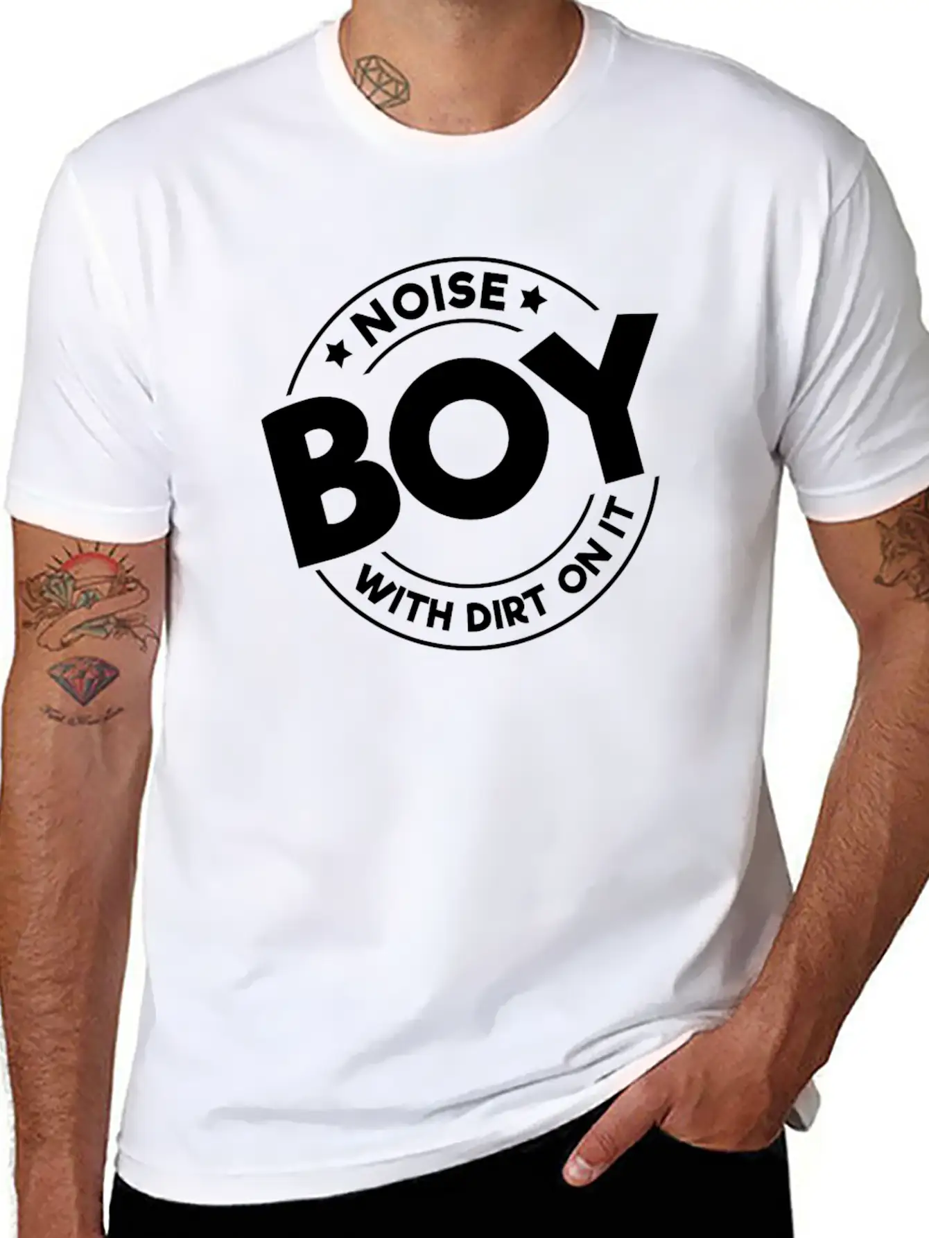 A Boy Is Noise With Dirt On It Stylish Everyday T-Shirt – Unisex Basic Cotton Tee
