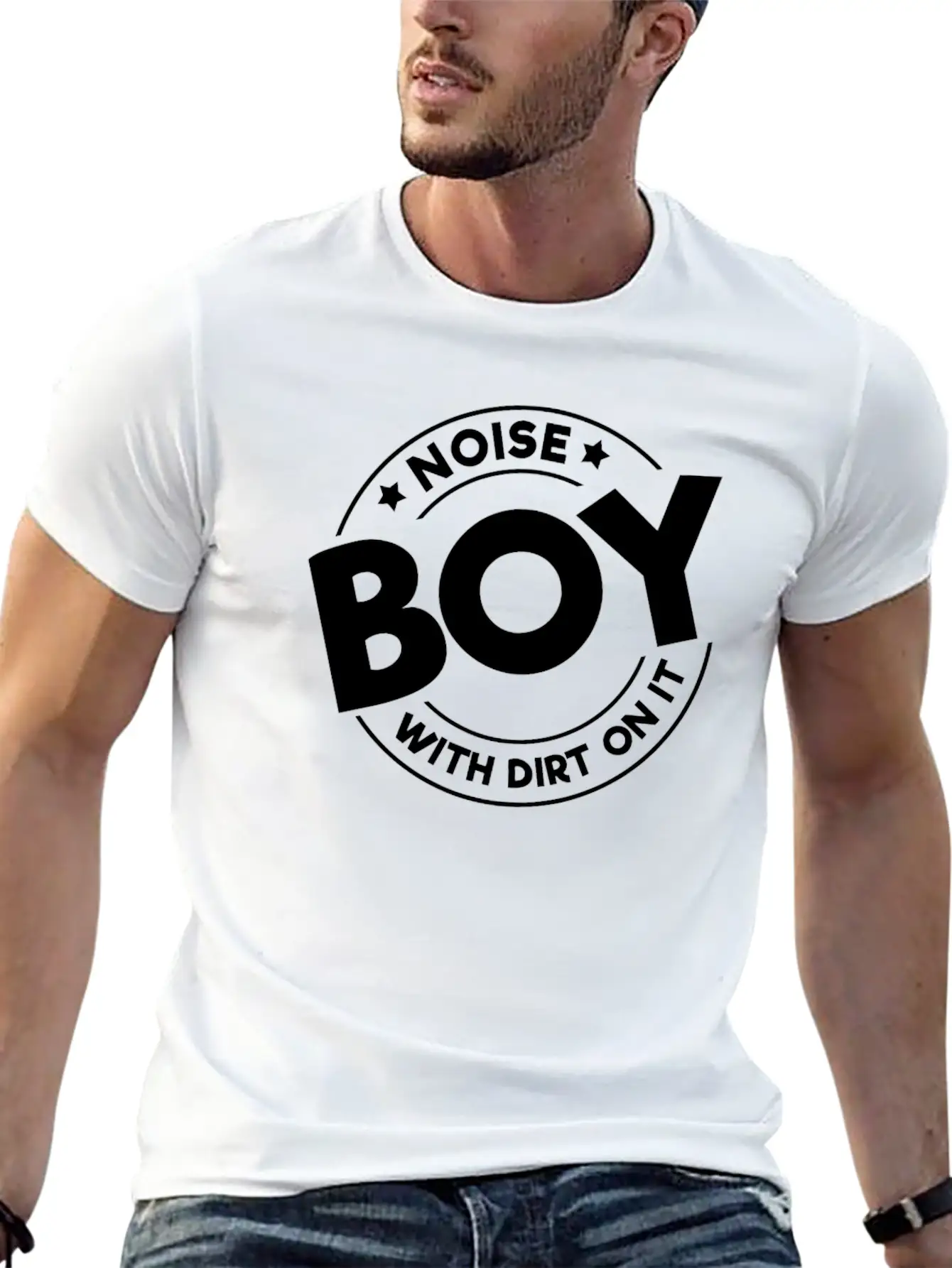 A Boy Is Noise With Dirt On It Stylish Everyday T-Shirt – Unisex Basic Cotton Tee