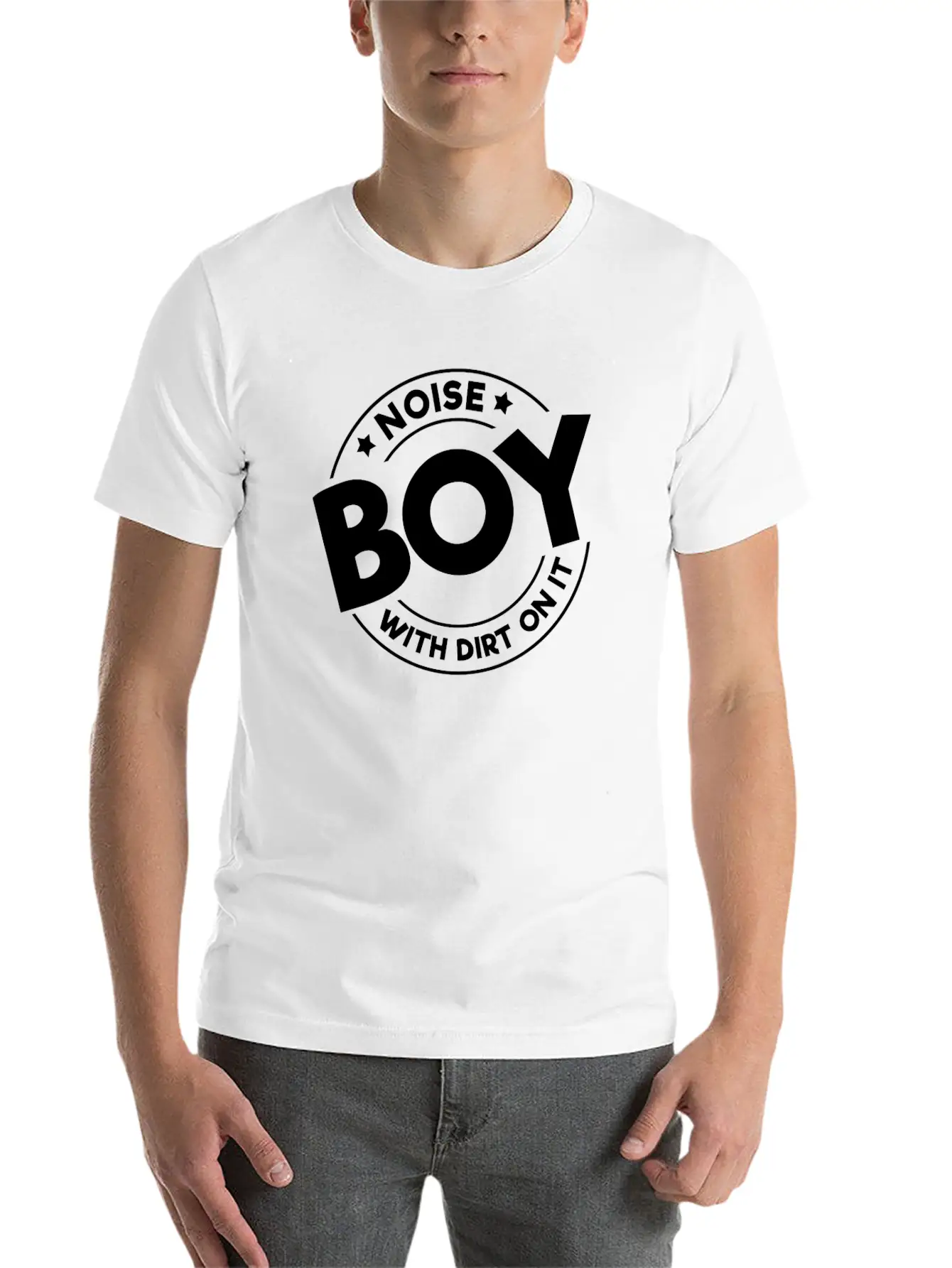 A Boy Is Noise With Dirt On It Stylish Everyday T-Shirt – Unisex Basic Cotton Tee