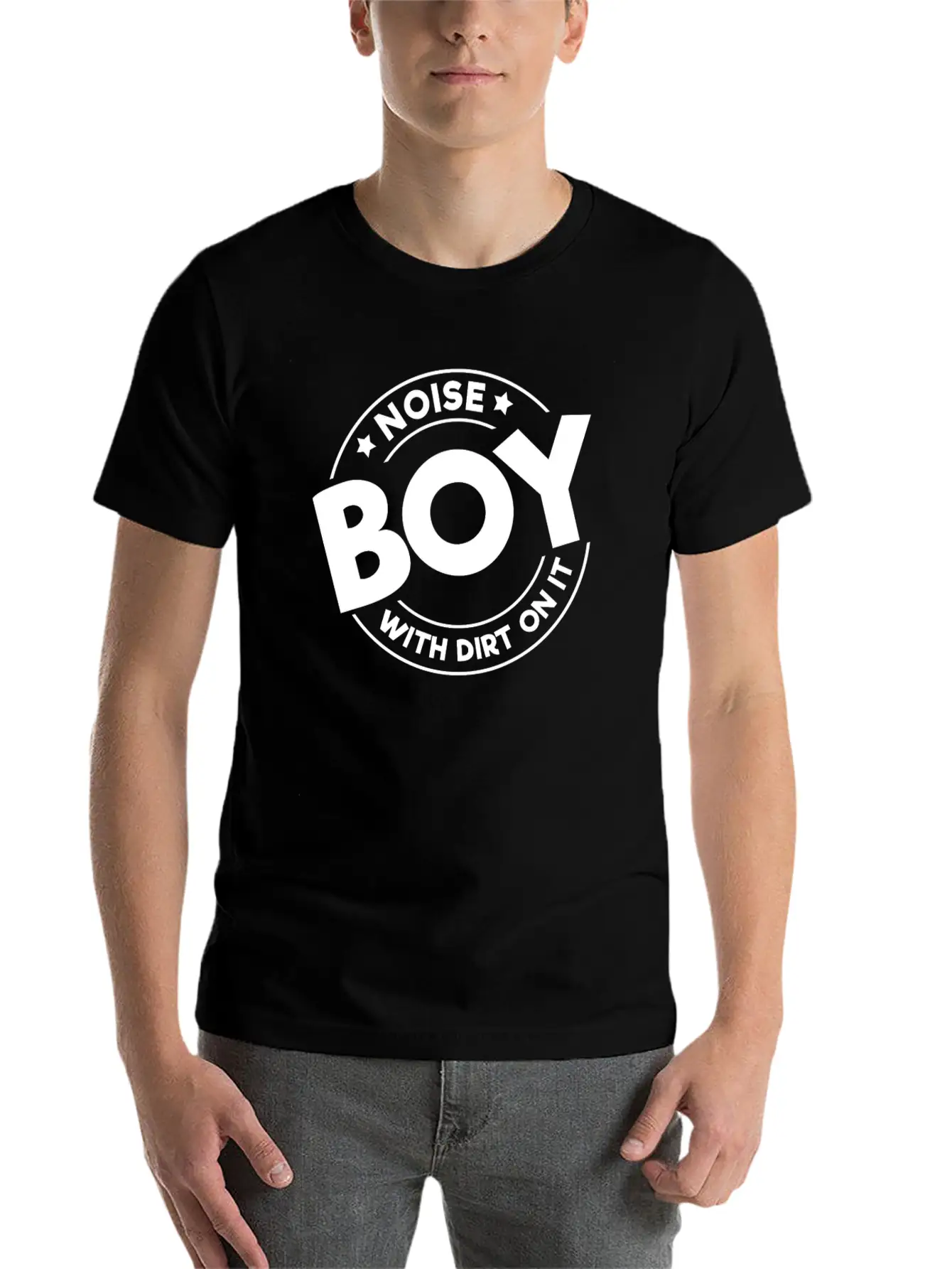 A Boy Is Noise With Dirt On It Stylish Everyday T-Shirt – Unisex Basic Cotton Tee