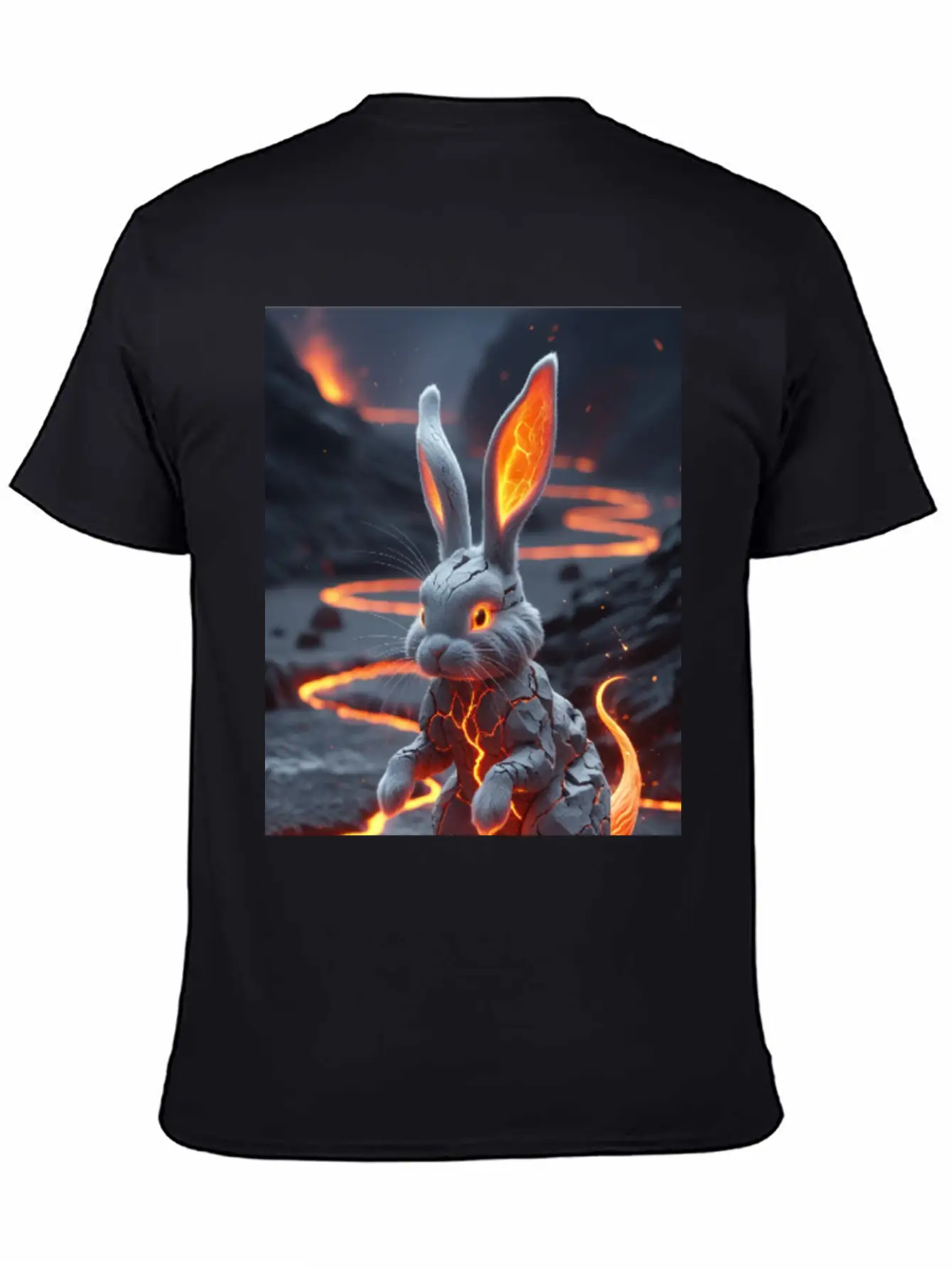 A Bunny Lava Hybrid Essential Cotton Tee For Daily Outfits – Unisex Style