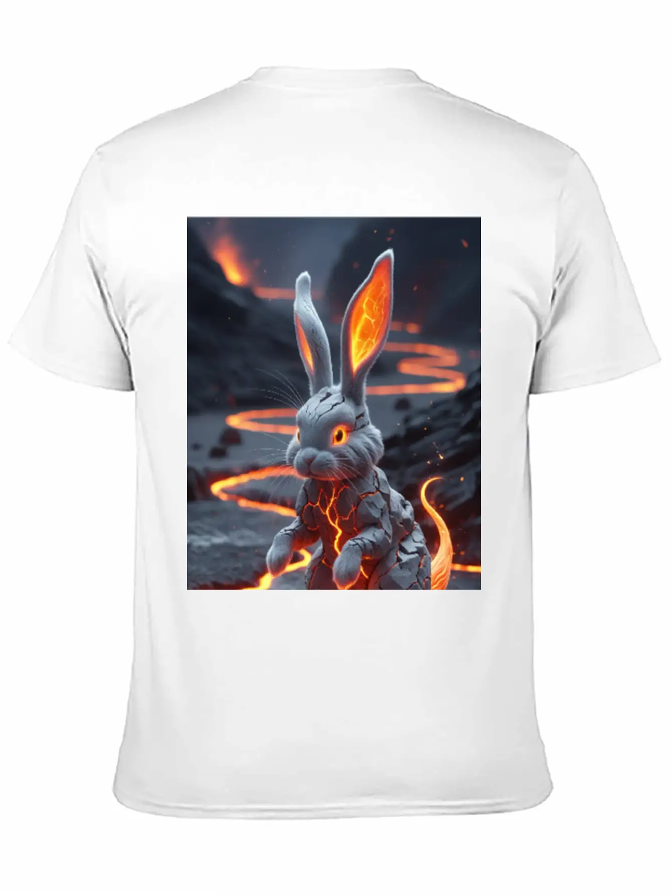 A Bunny Lava Hybrid Unisex Casual T-Shirt – Clean Design For Daily Comfort