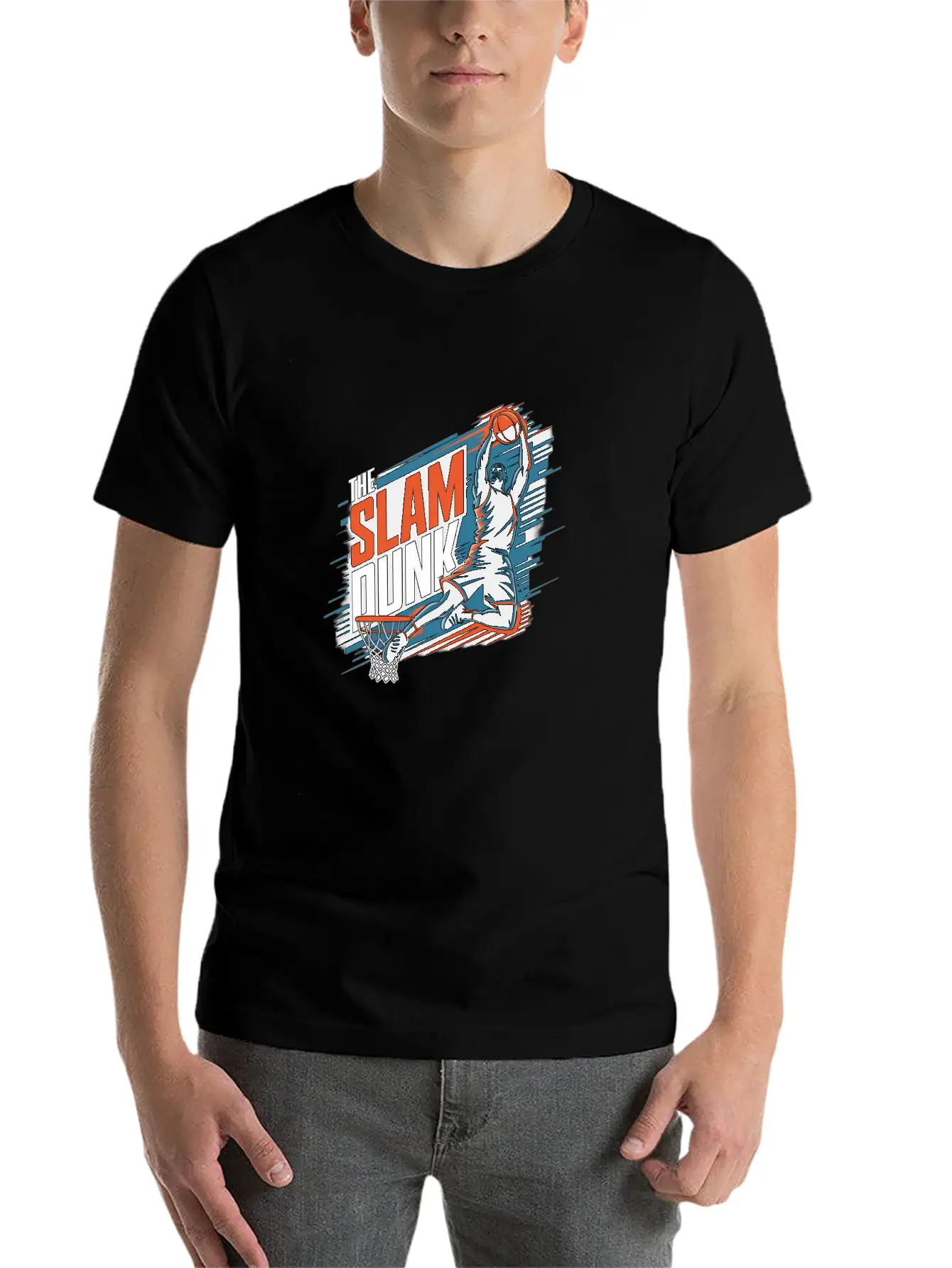 A Dynamic Basketball Unisex Casual T-Shirt – Clean Design For Daily Comfort