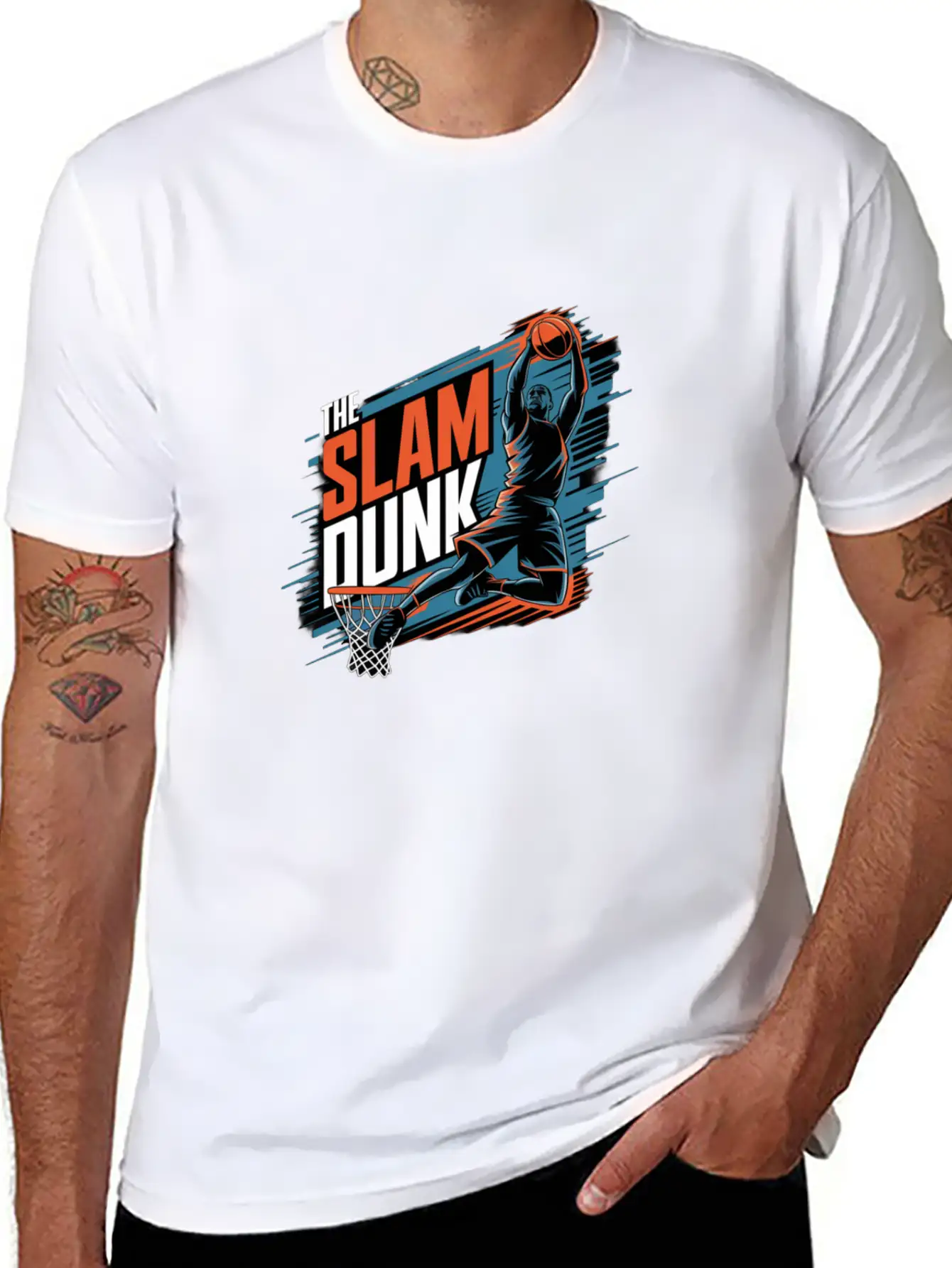 A Dynamic Basketball Unisex Casual T-Shirt – Clean Design For Daily Comfort