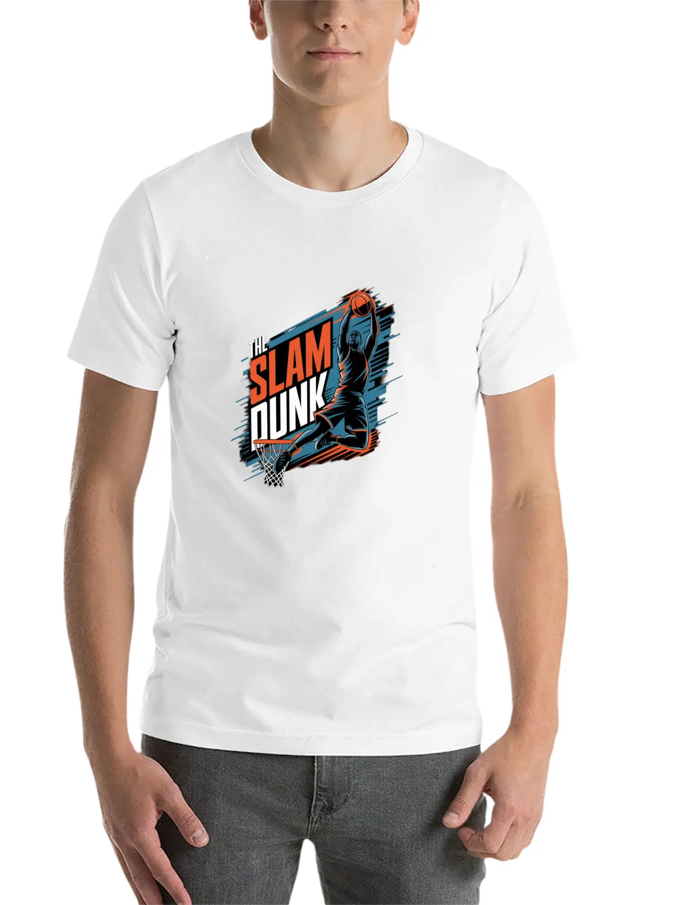 A Dynamic Basketball Unisex Casual T-Shirt – Clean Design For Daily Comfort