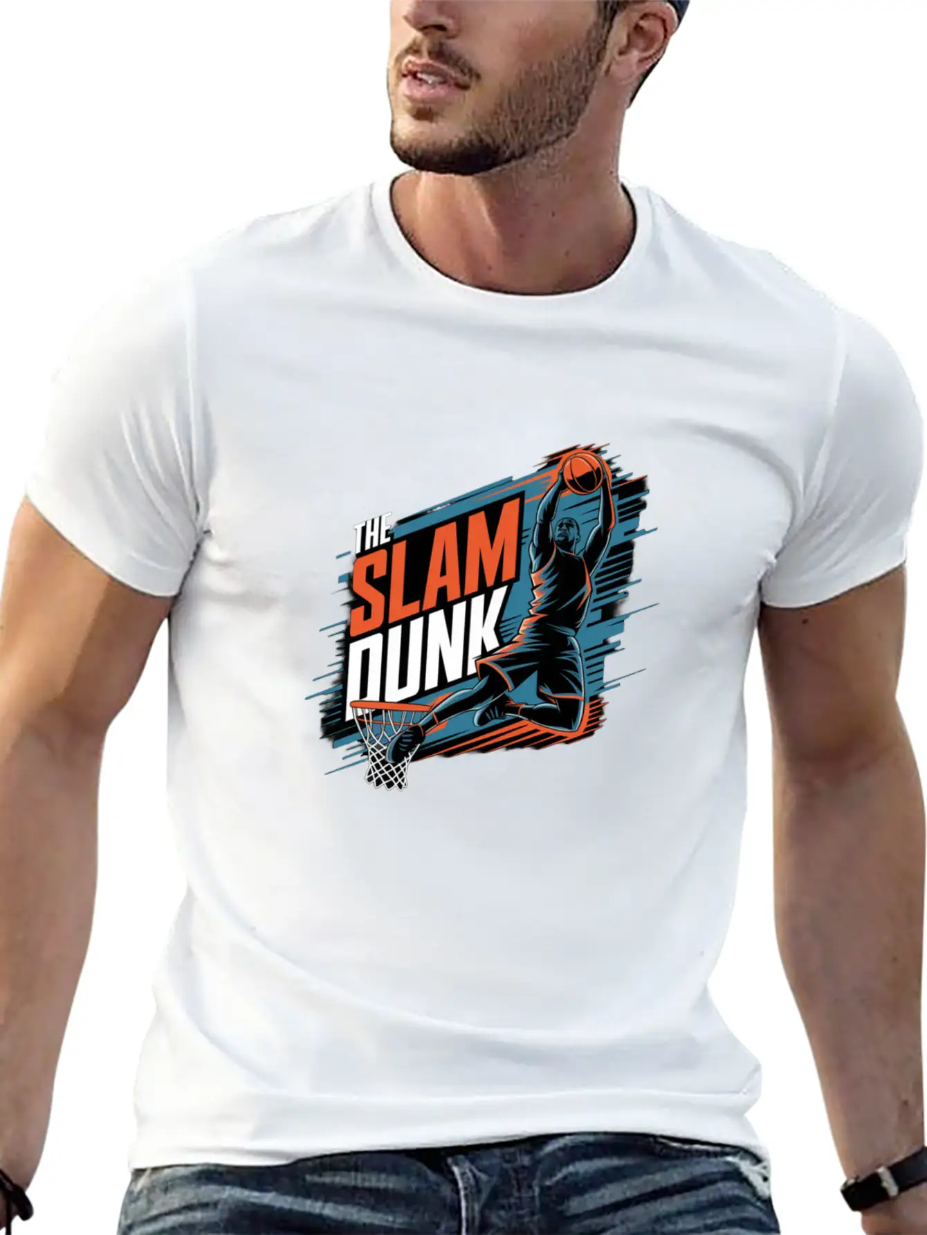A Dynamic Basketball Unisex Casual T-Shirt – Clean Design For Daily Comfort