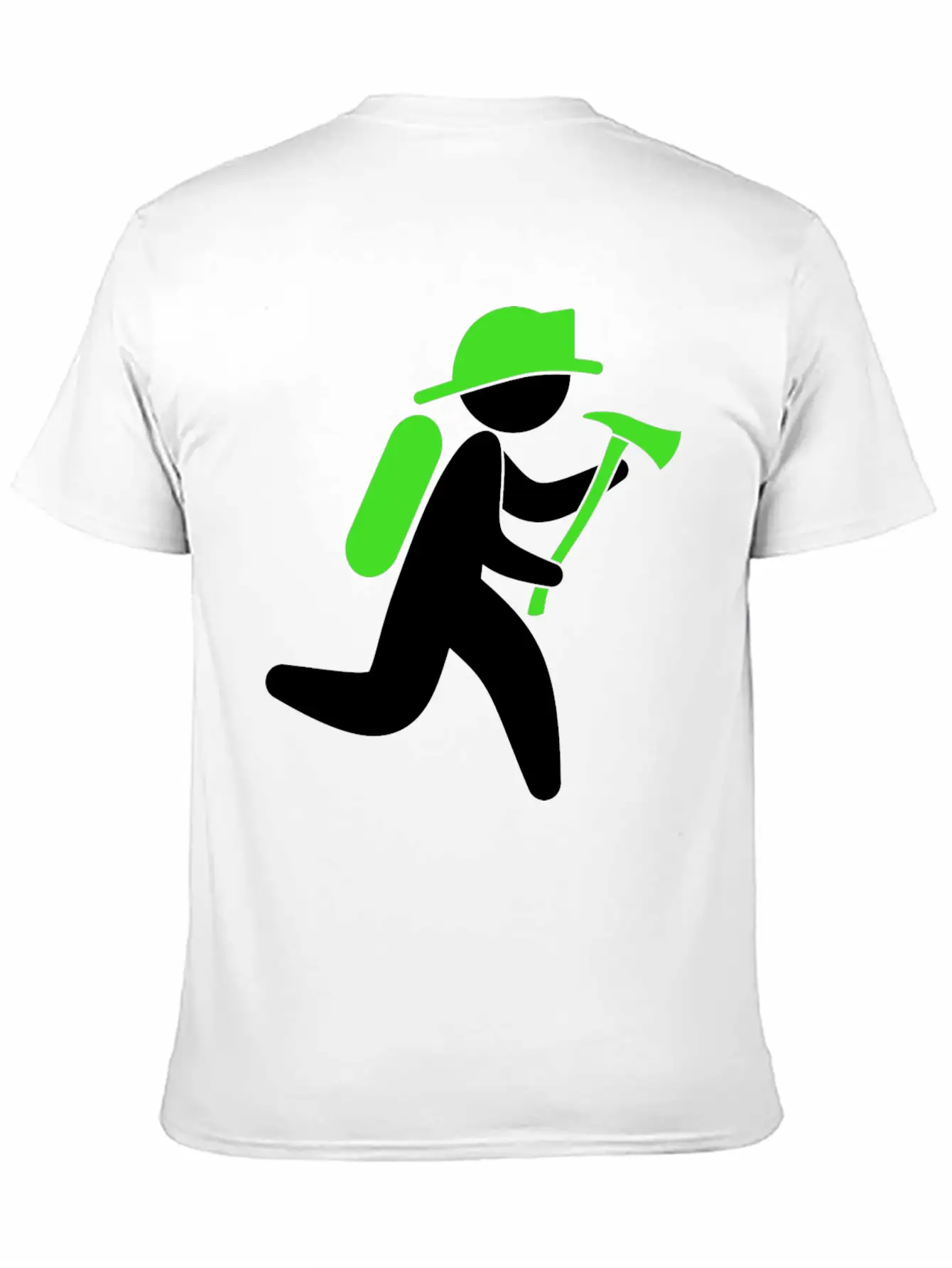 A Fireman With An Ax Casual Graphic T-Shirt – Simple And Comfortable Daily Wear