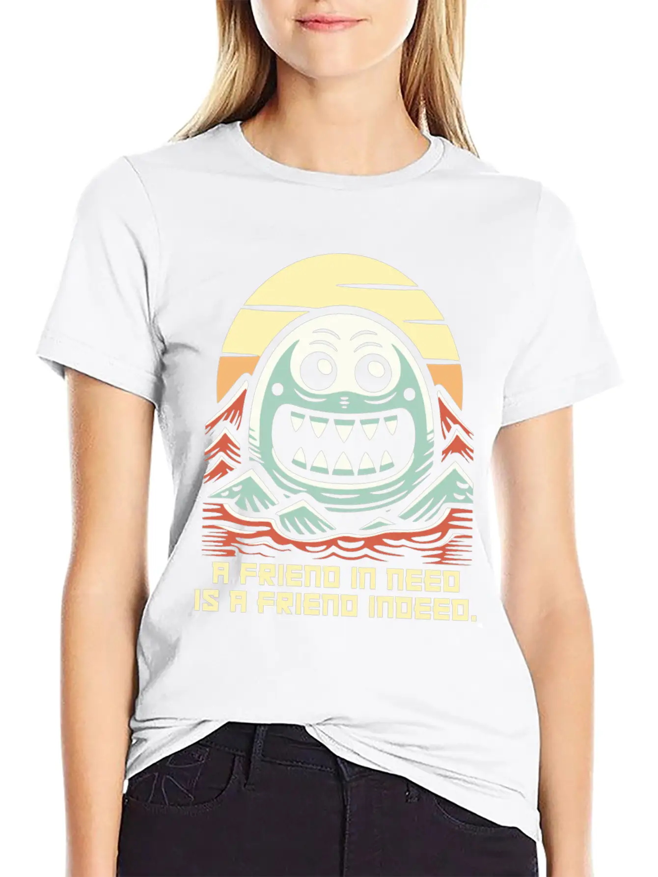 A Friend In Need Is A Friend Indeed Unisex Casual T-Shirt – Clean Design For Daily Comfort