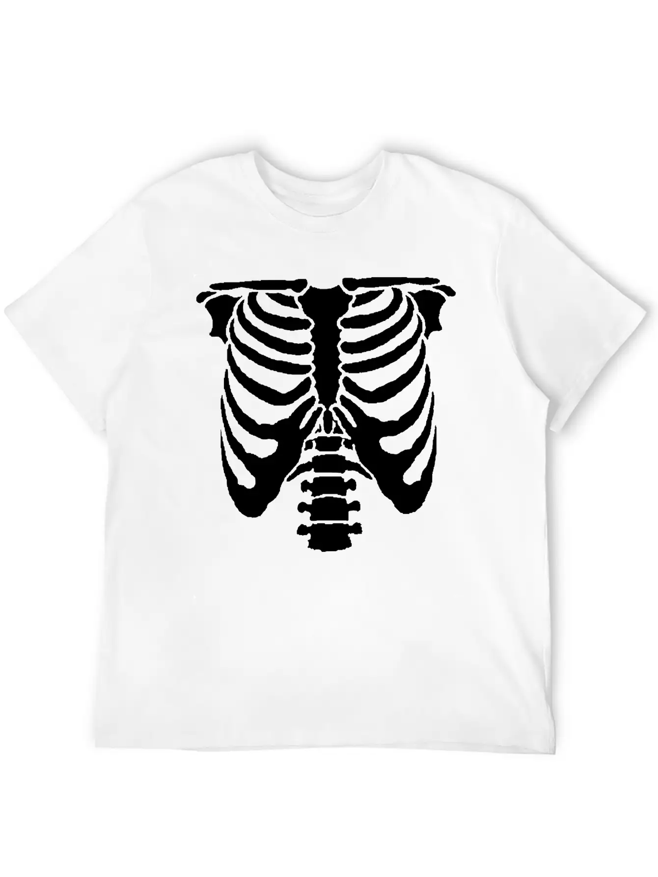 A Human Rib Cage Great For Halloween Events And Unisex Casual T-Shirt – Clean Design For Daily Comfort