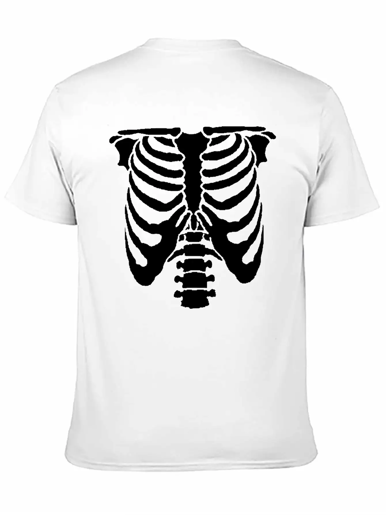 A Human Rib Cage Great For Halloween Events And Unisex Casual T-Shirt – Clean Design For Daily Comfort