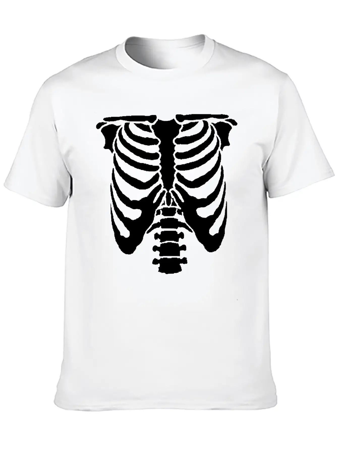 A Human Rib Cage Great For Halloween Events And Unisex Casual T-Shirt – Clean Design For Daily Comfort